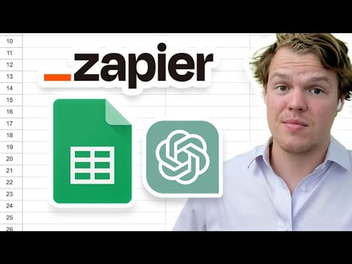 Automating Data Entry into Google Sheets & Excel with ChatGPT & Zapier | Tutorial For Beginners