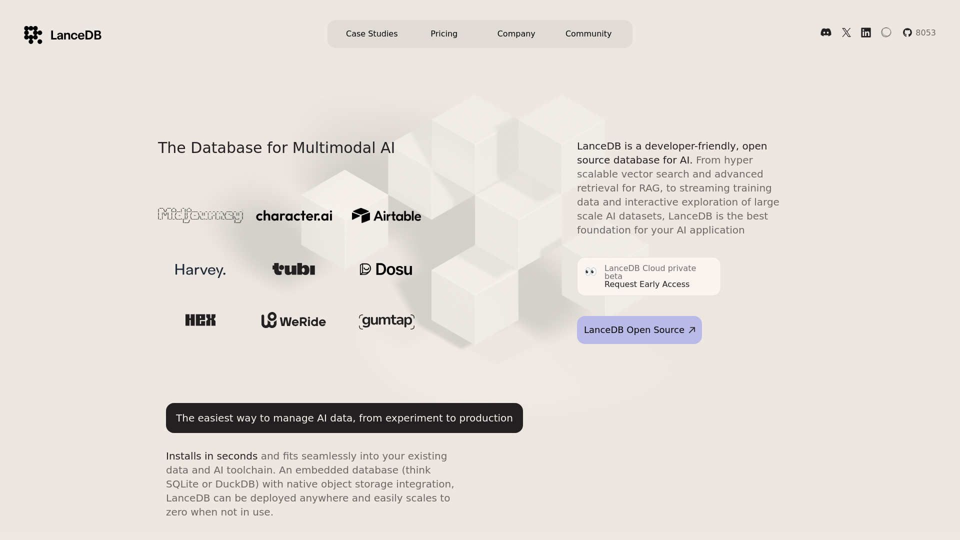 LanceDB featured