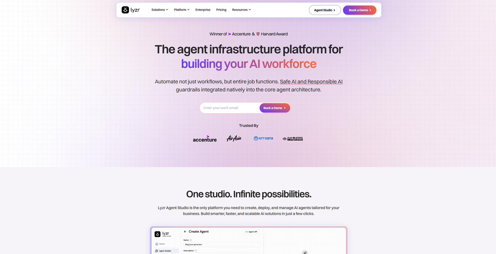 Lyzr Agent Studio featured