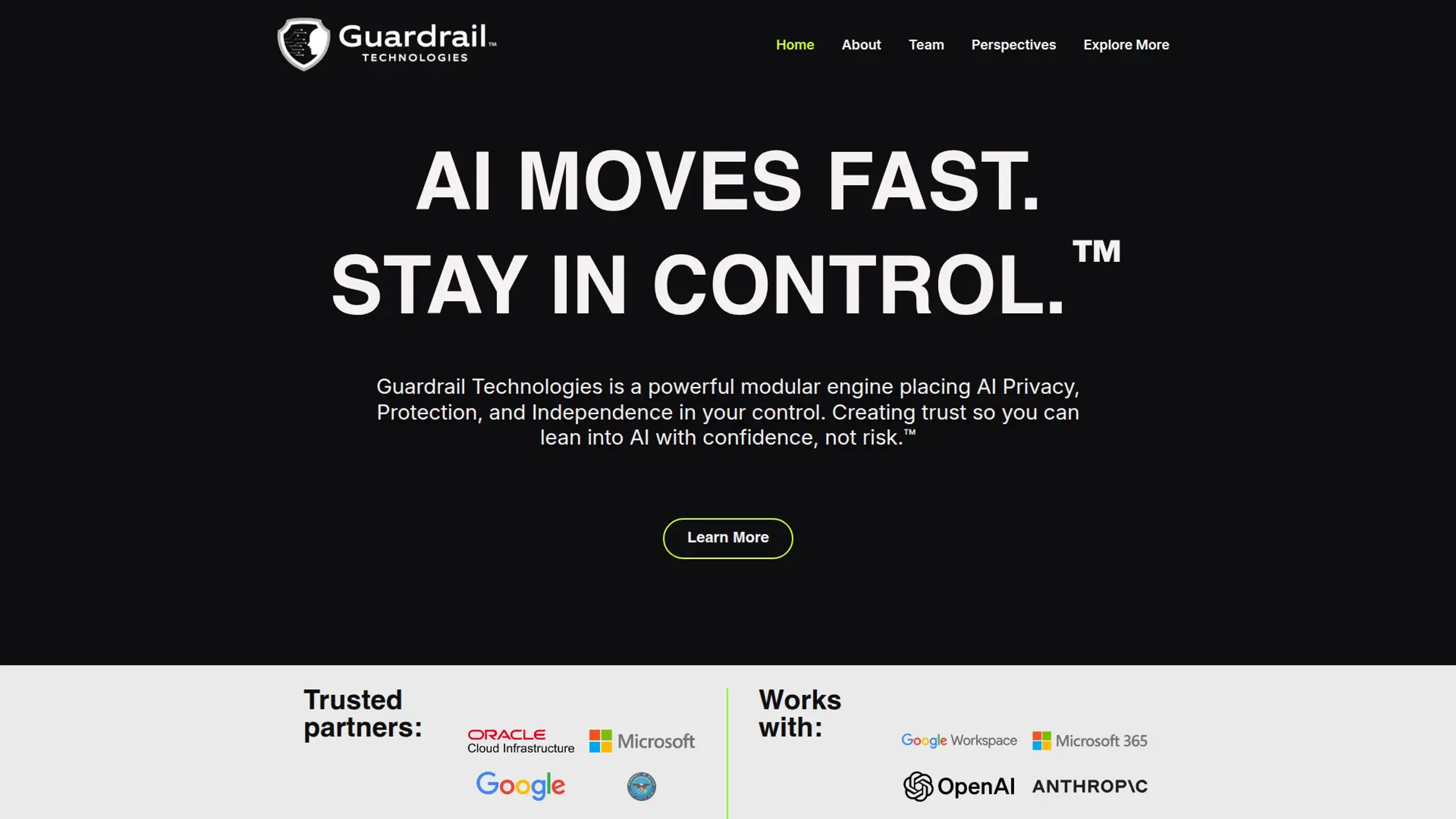 Image related to Guardrail Technologies, an AI tool for automating workflows and business processes.