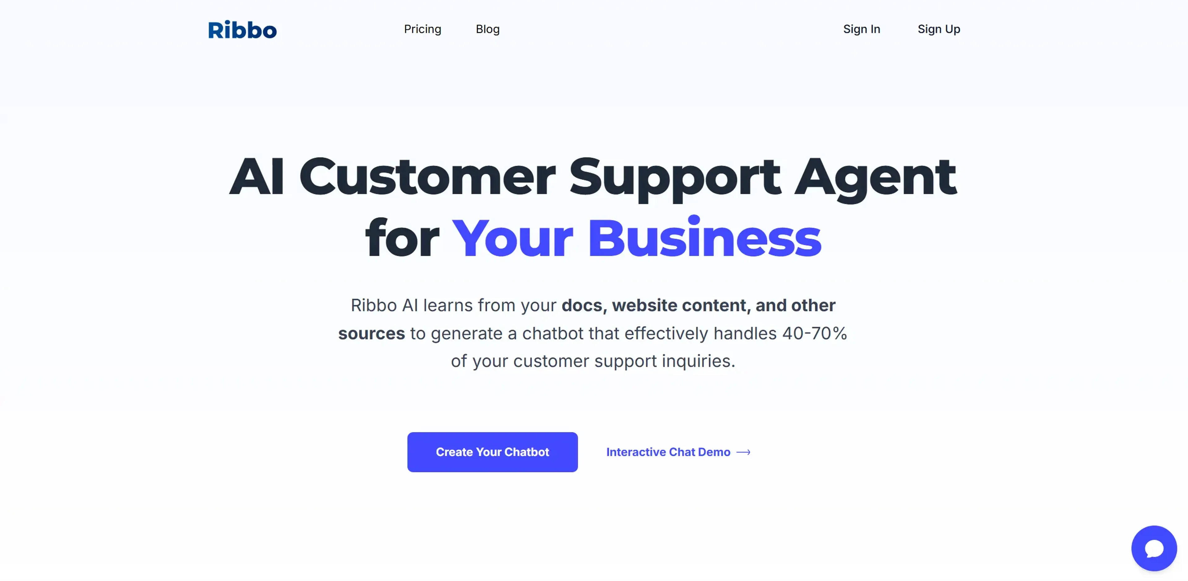 Image related to Ribbo, an AI chatbot for conversations and customer interactions.