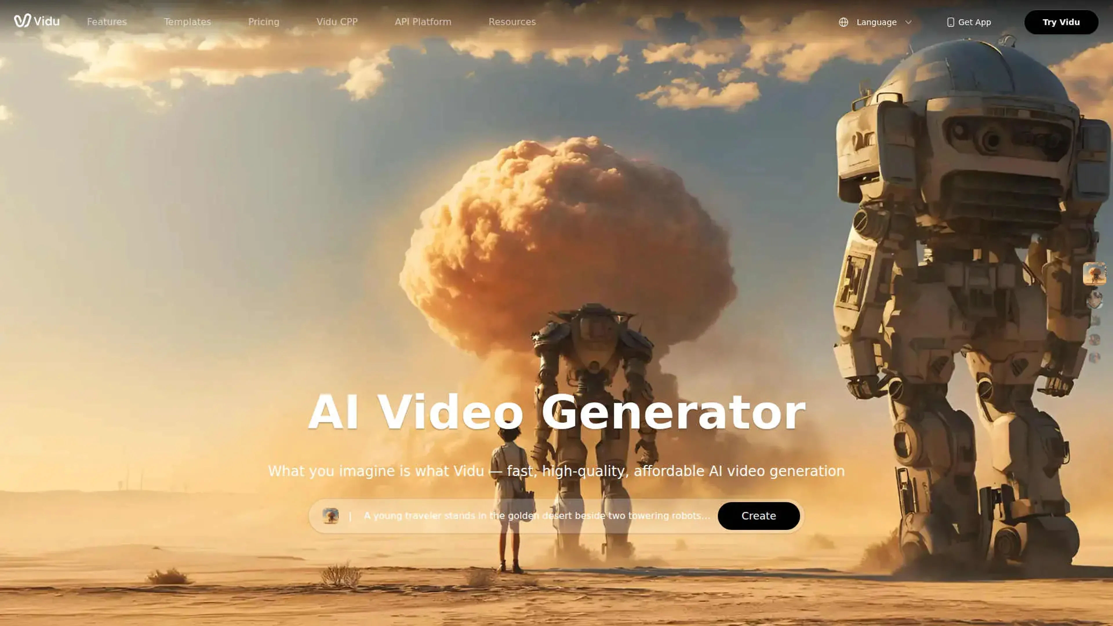 Image related to Vidu AI, an AI tool for turning text into videos.