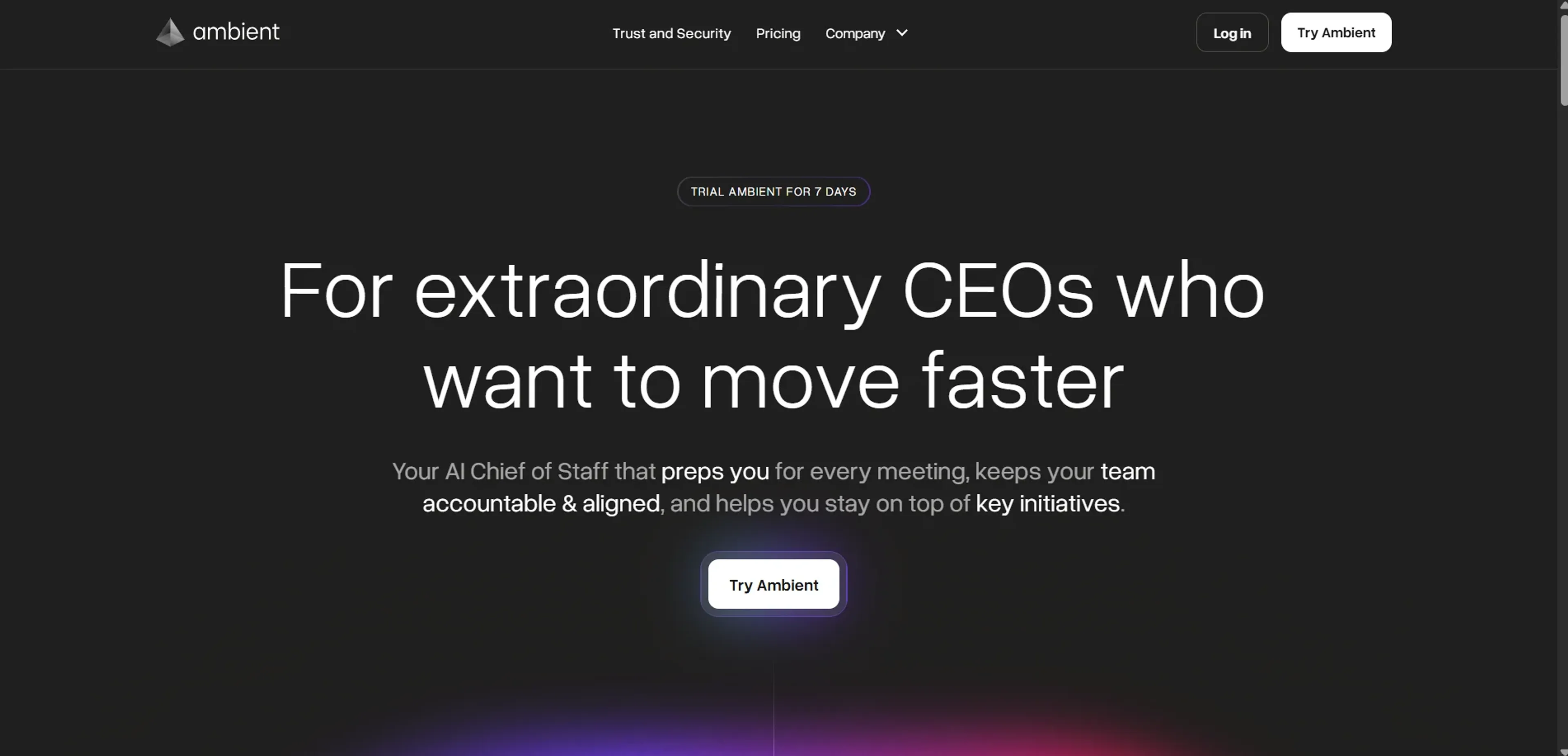 Image related to Ambient, an AI tool that acts as a personal digital assistant.