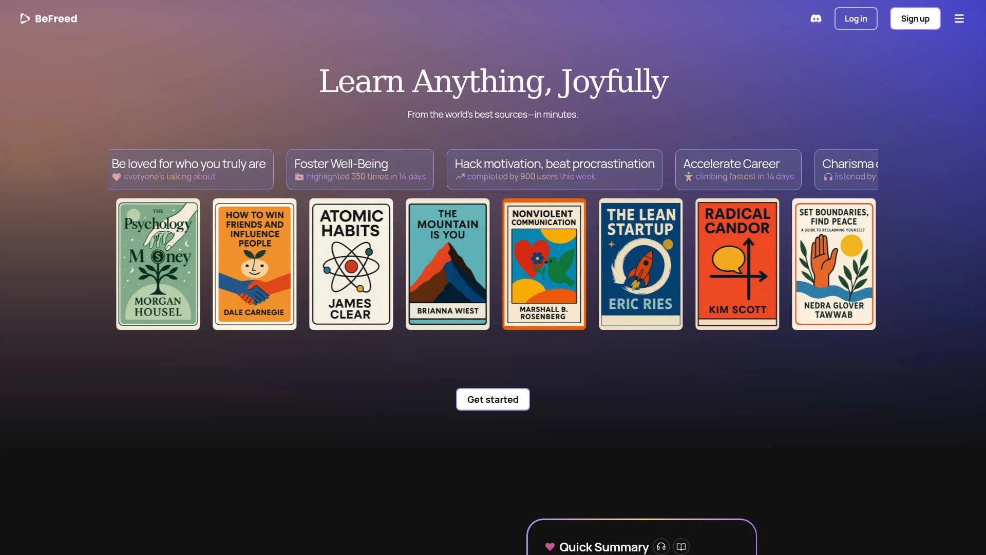 BeFreed manual_2 screenshot
