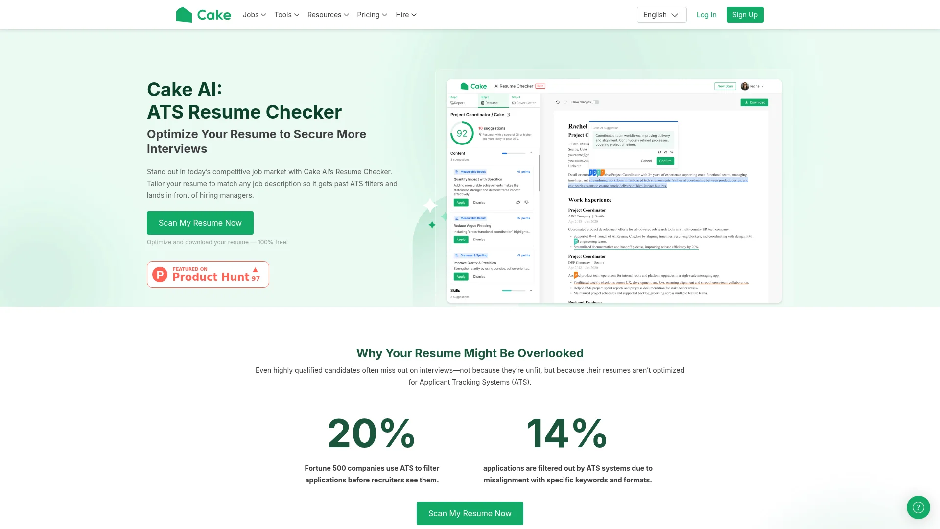 Cake Resume Checker manual_2 screenshot