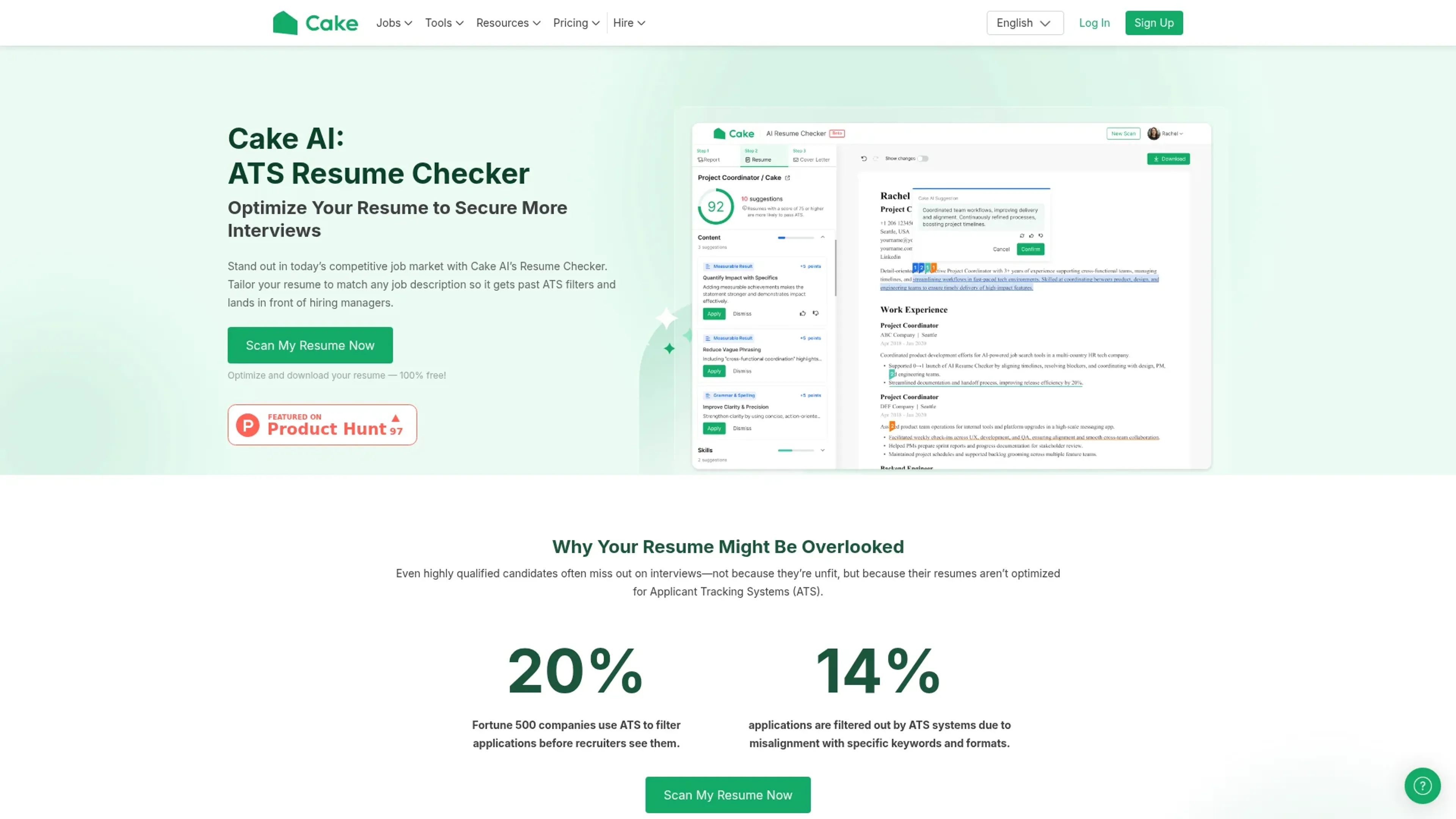 Image related to Cake Resume Checker, an AI tool that acts as a personal digital assistant.
