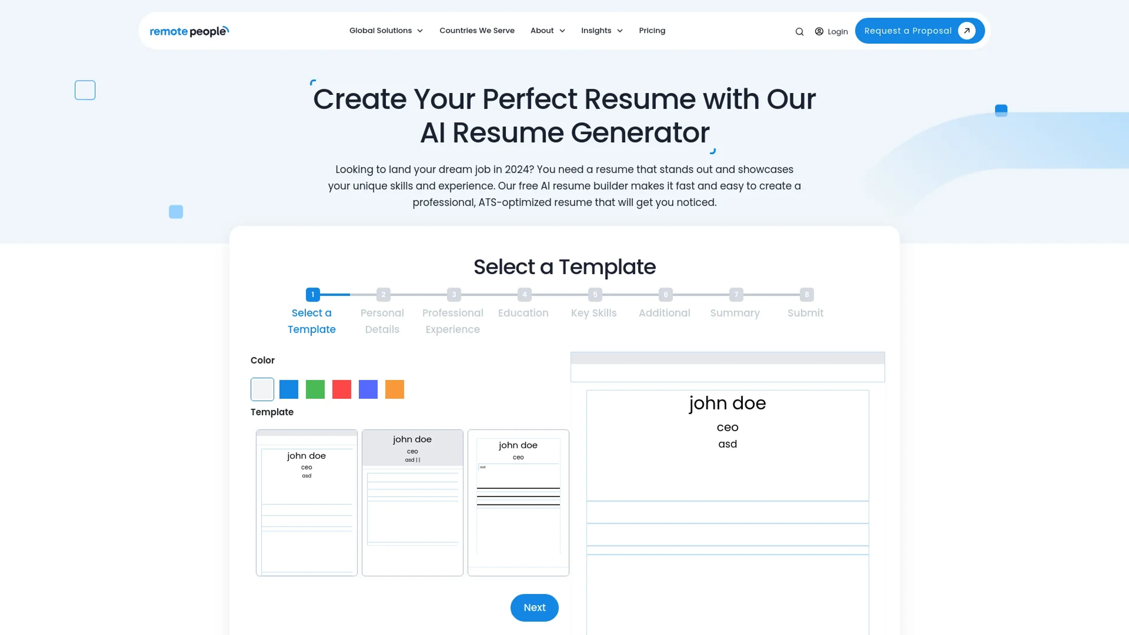 Image related to Free AI Resume Generator, an AI tool for HR management and recruitment.
