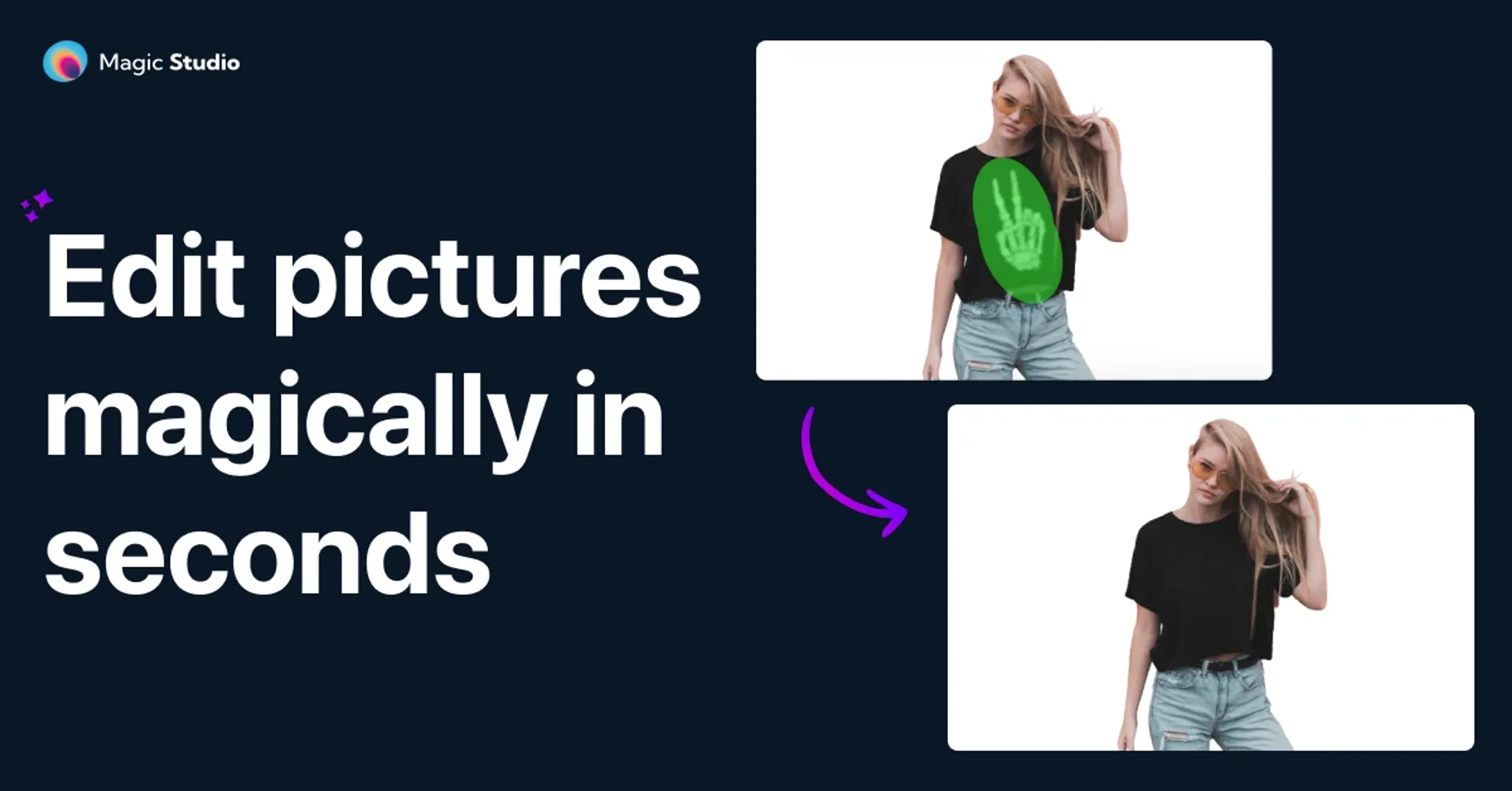 Image related to Magic Studio, an AI tool for editing and enhancing images.