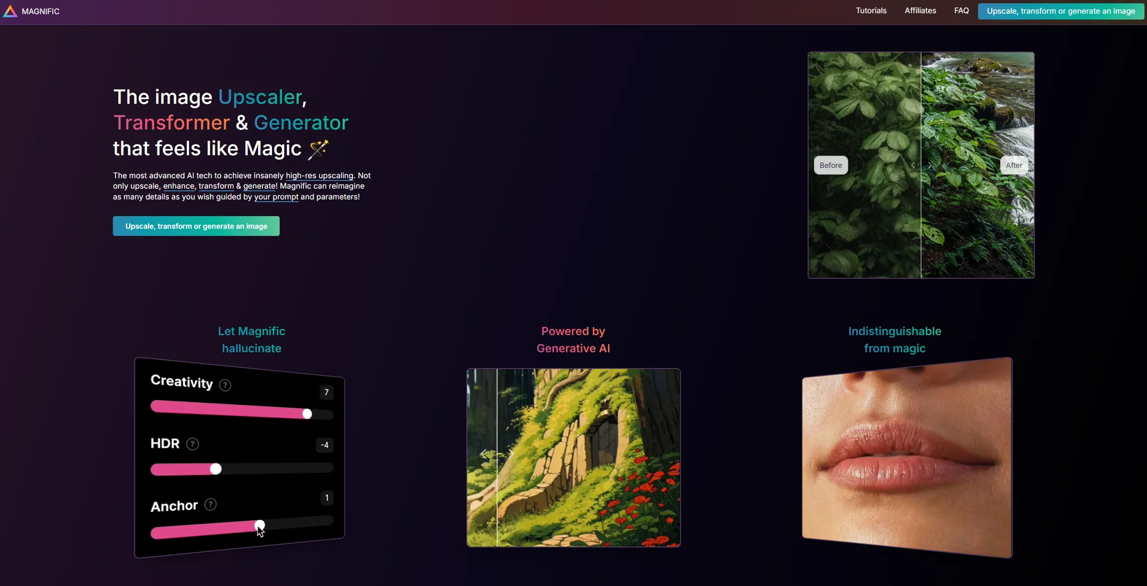 Image related to Magnific AI, an AI tool for editing and enhancing images.