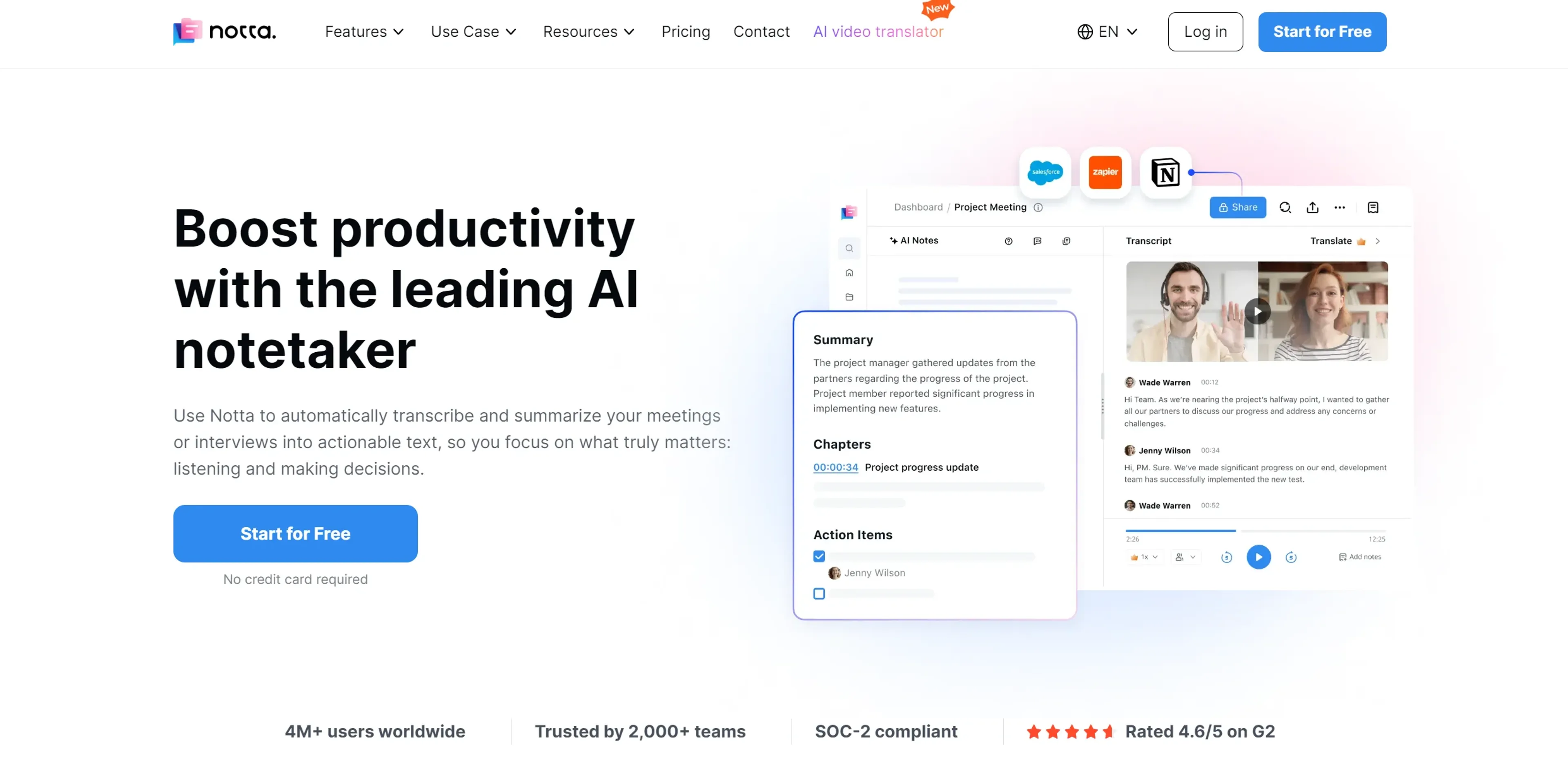 Image related to Notta, an AI tool for transcribing audio or video into text.