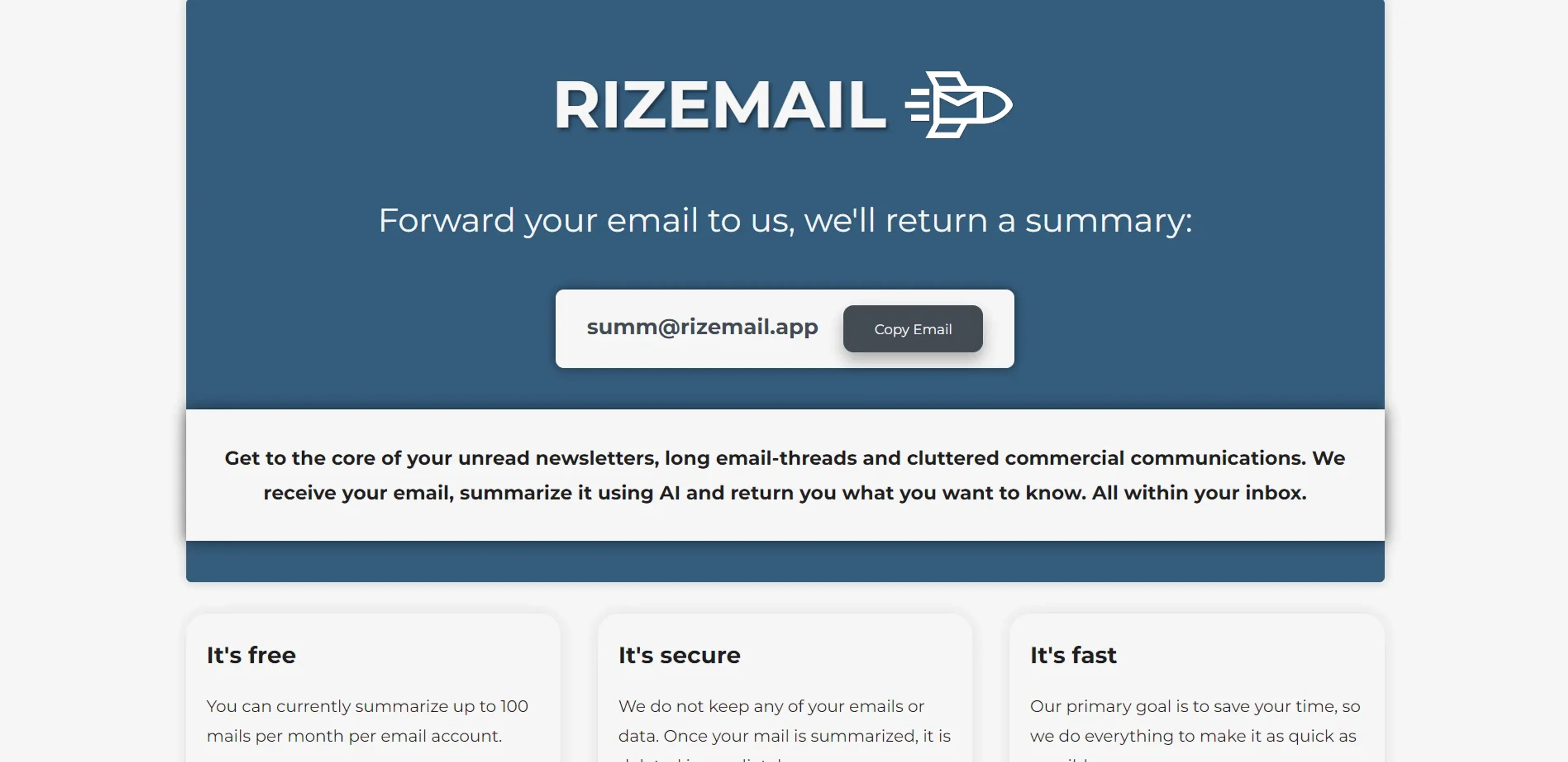 Image related to Rizemail, an AI tool for managing and writing emails efficiently.