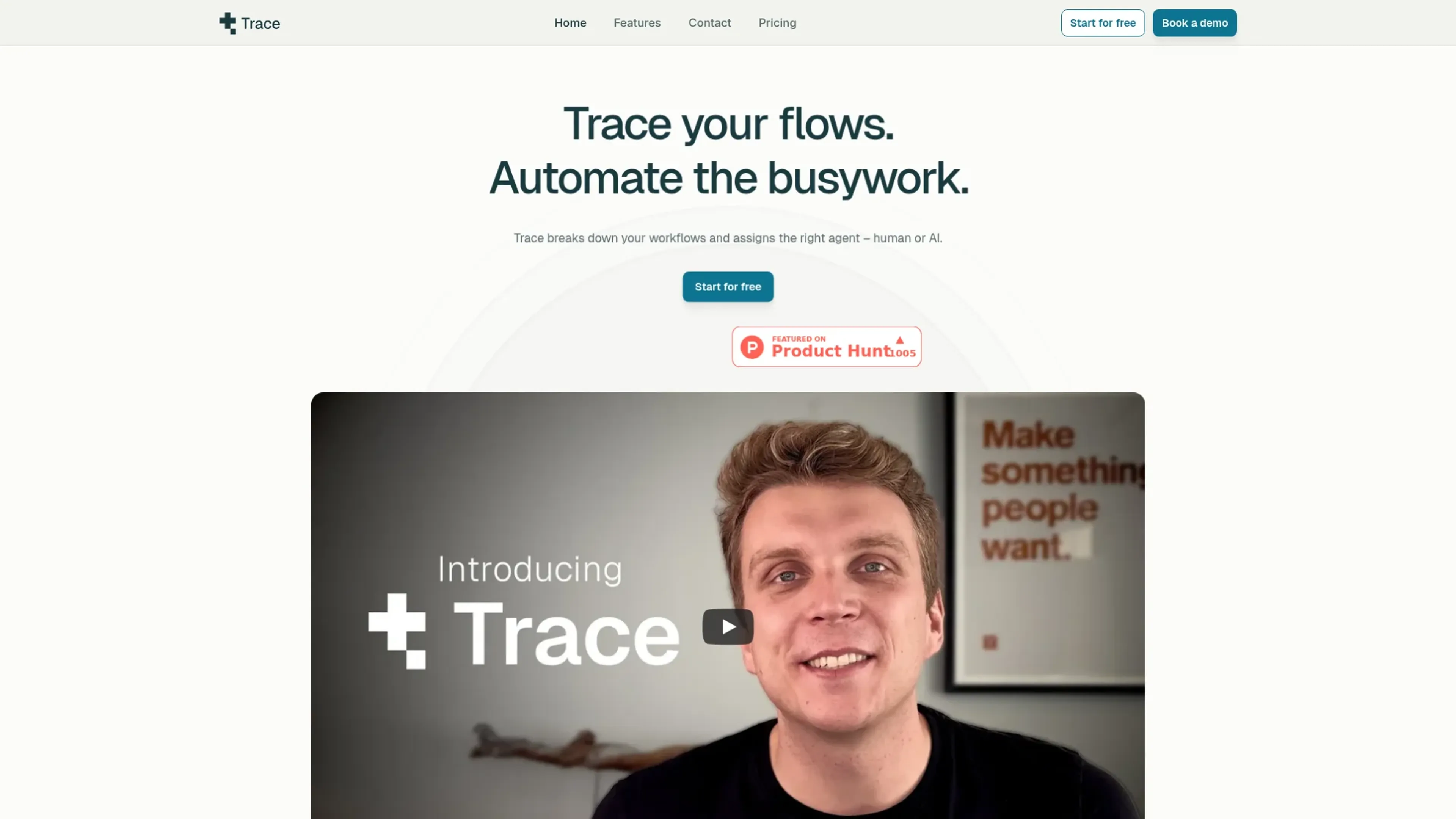 Image related to Trace, an AI tool for automating workflows and business processes.