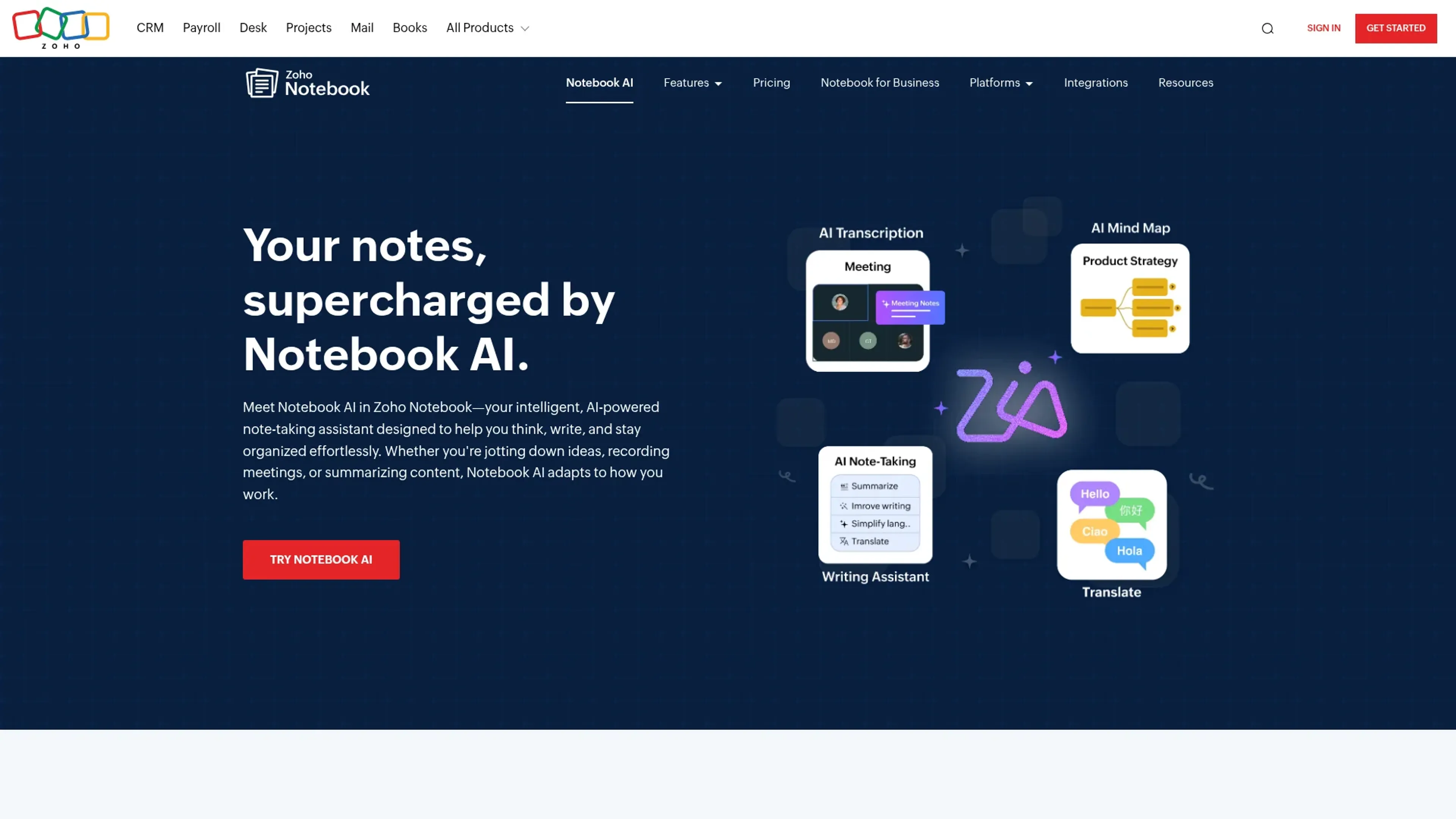 Image related to Notebook AI, an AI tool that acts as a personal digital assistant.