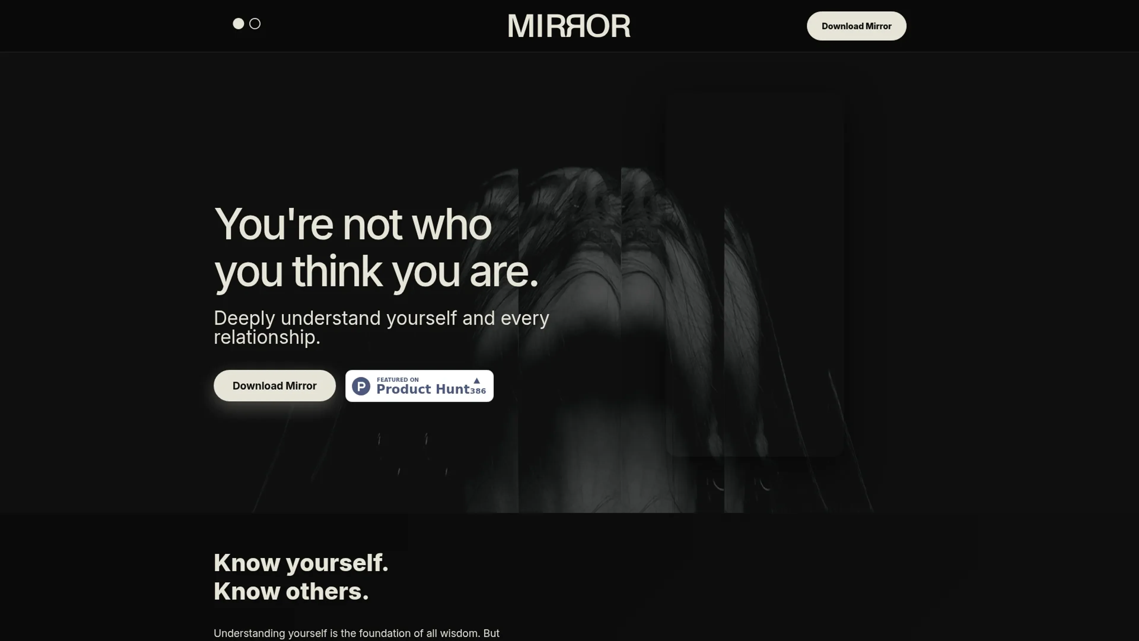 Image related to Mirror, an AI tool for health monitoring and wellness support.