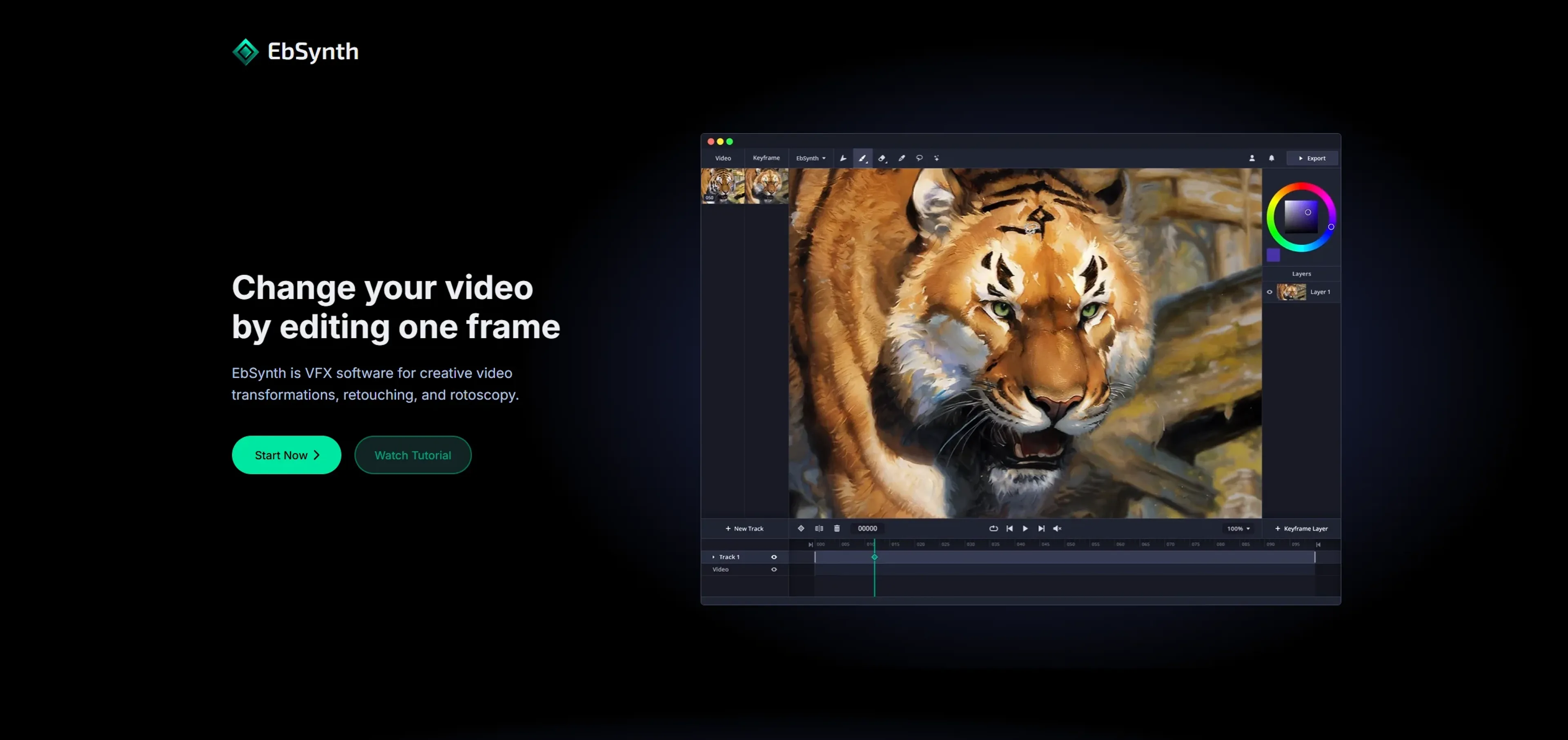 Image related to EbSynth, an AI tool for editing and refining video content.