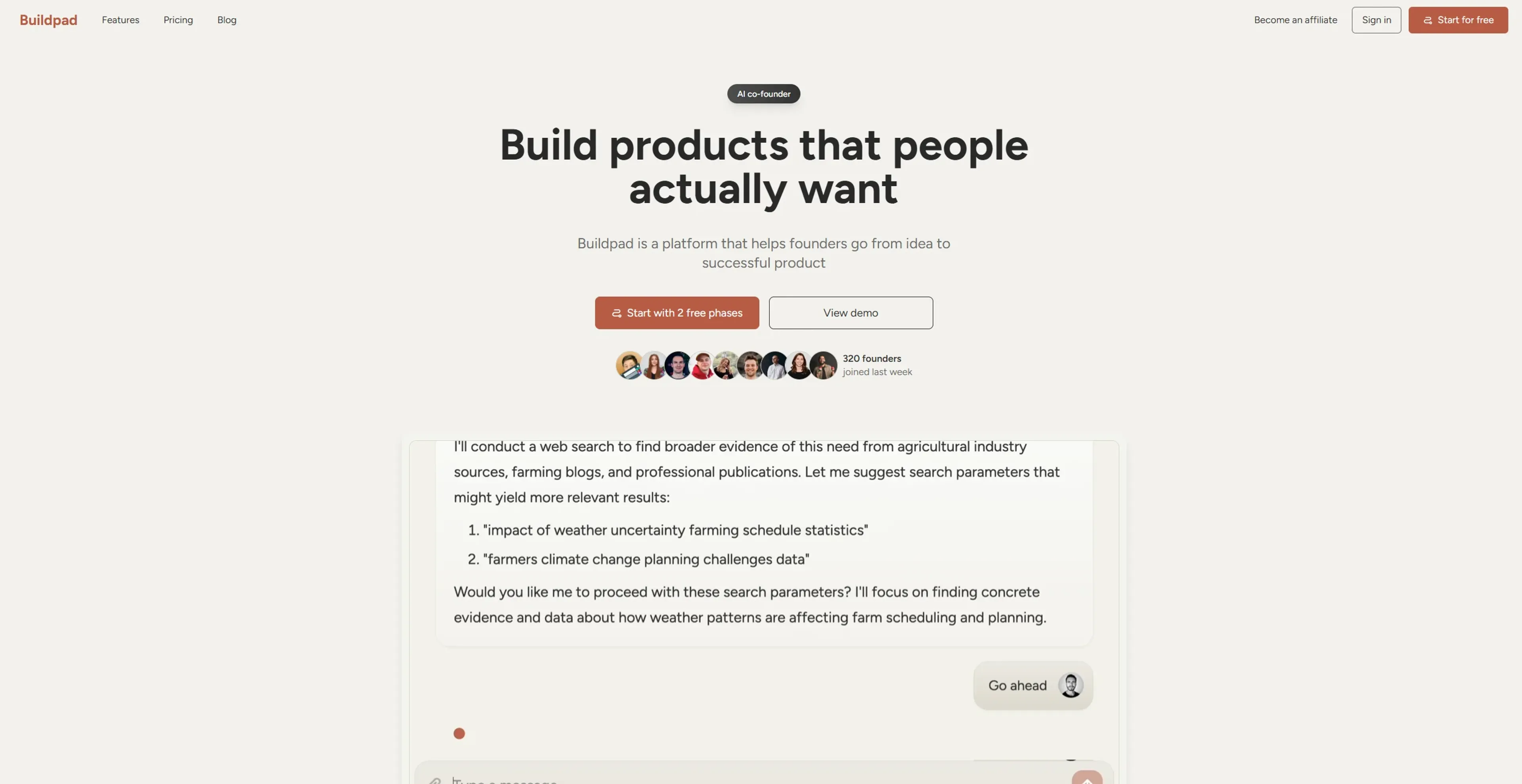 Image related to Buildpad, an AI tool for helping startups build and grow efficiently.