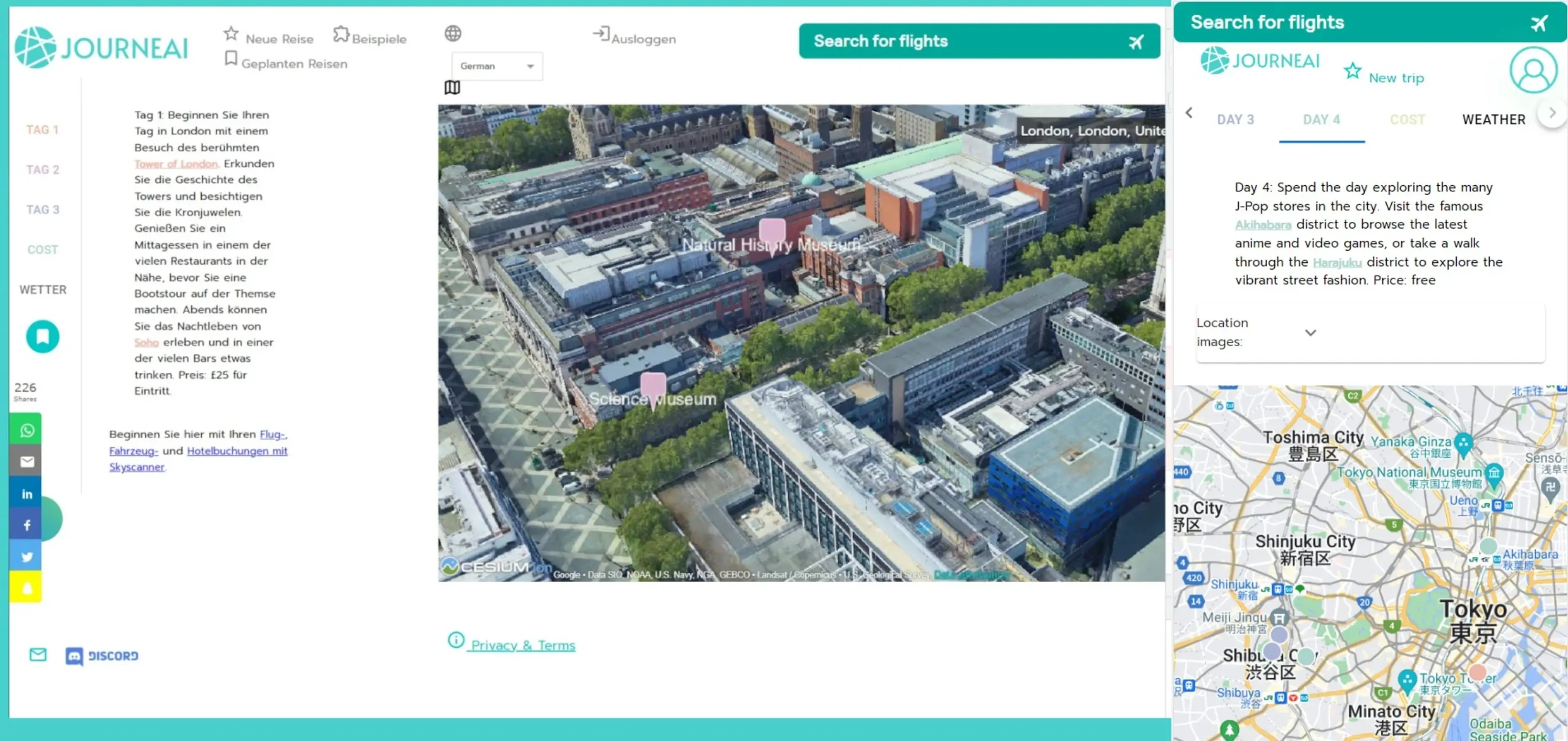 Image related to JourneAI, an AI tool for planning and optimizing travel experiences.