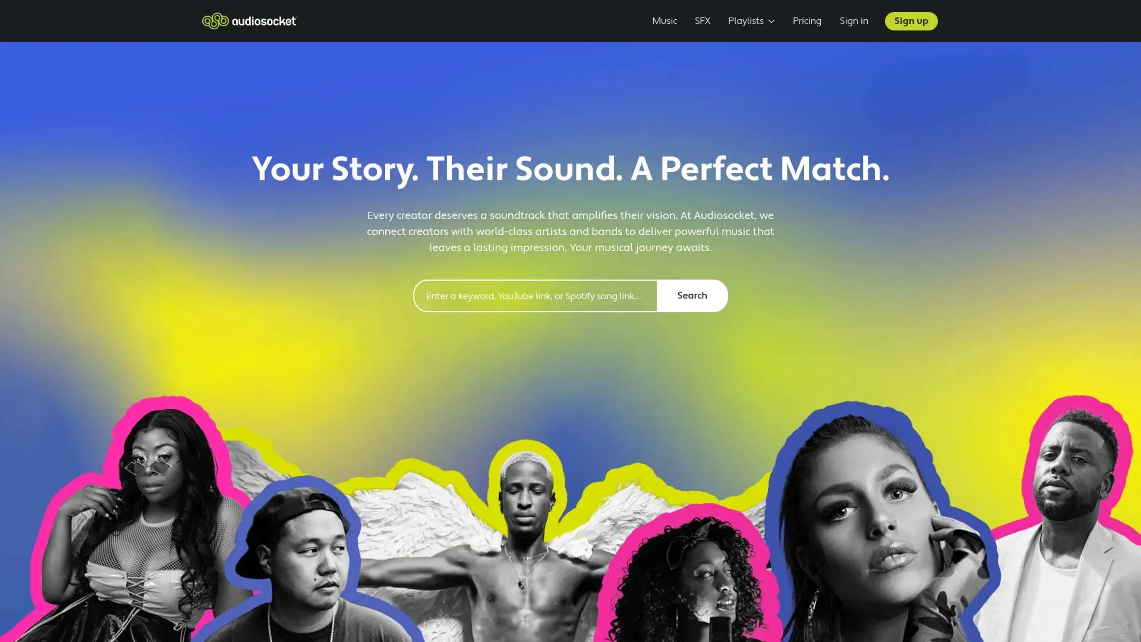 Image related to Audiosocket, an AI tool for composing or producing music.