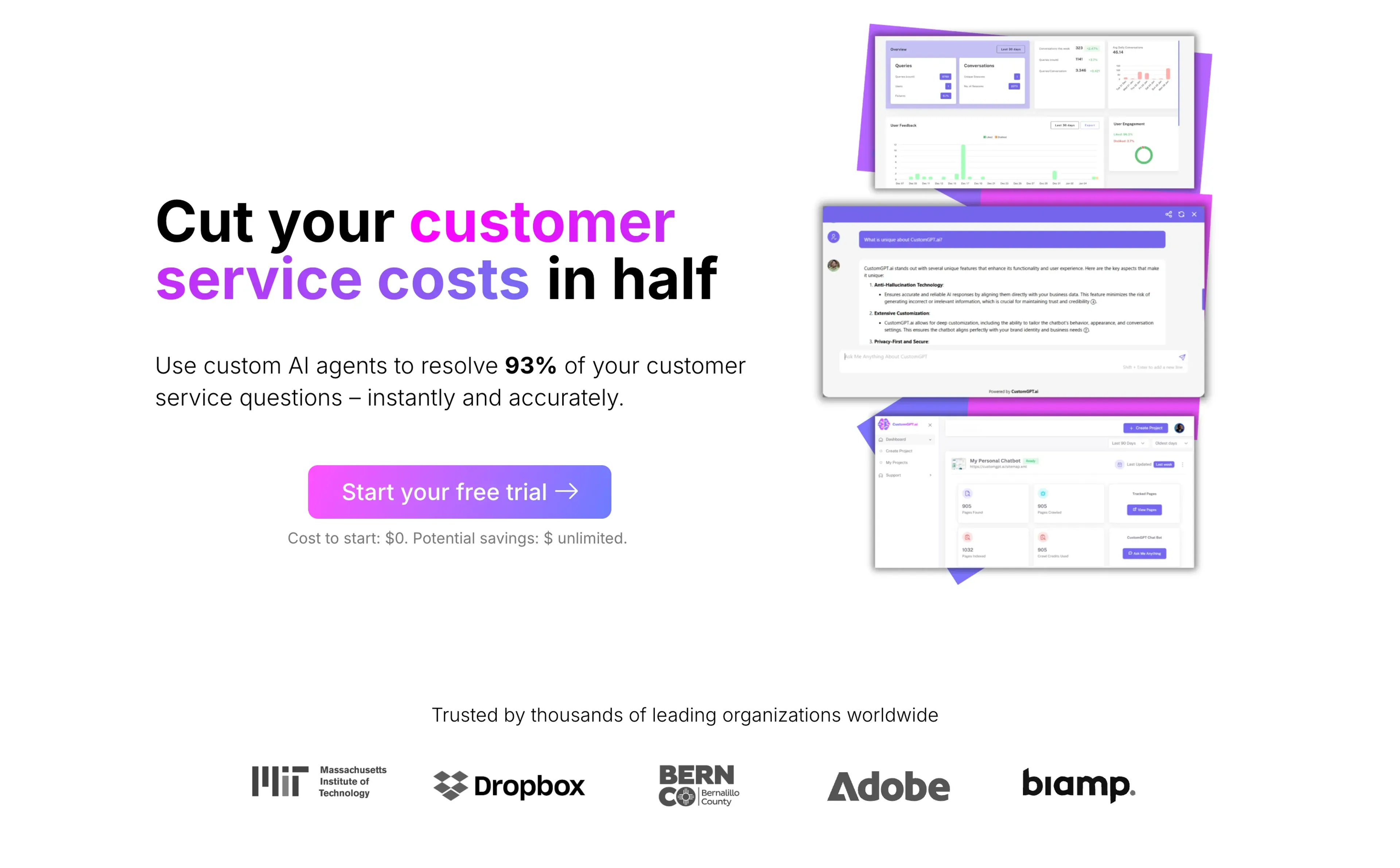 Image related to CustomGPT.ai, an AI tool for automating customer service and support.