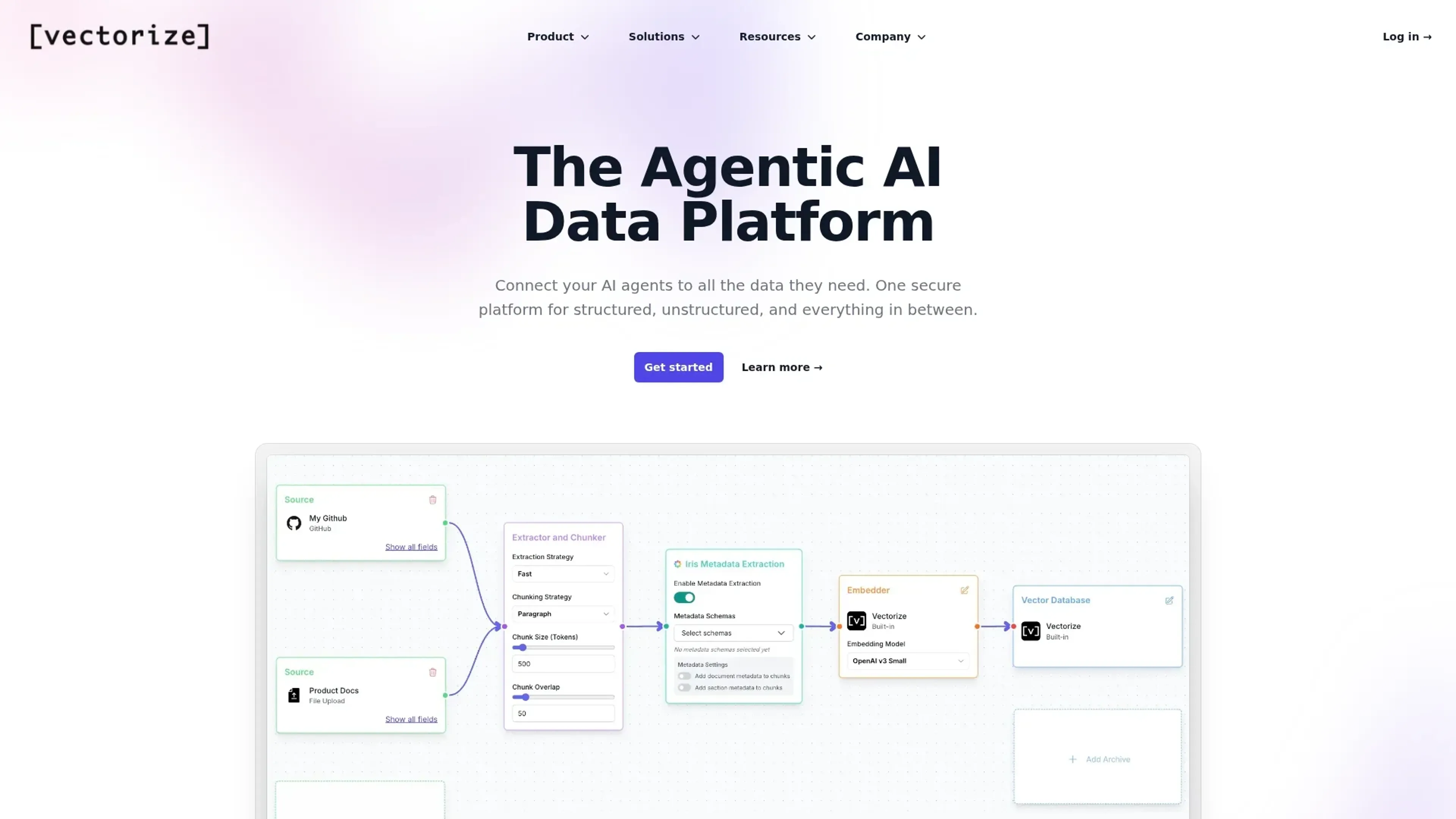 Image related to Vectorize, an AI tool for building and deploying autonomous agents.