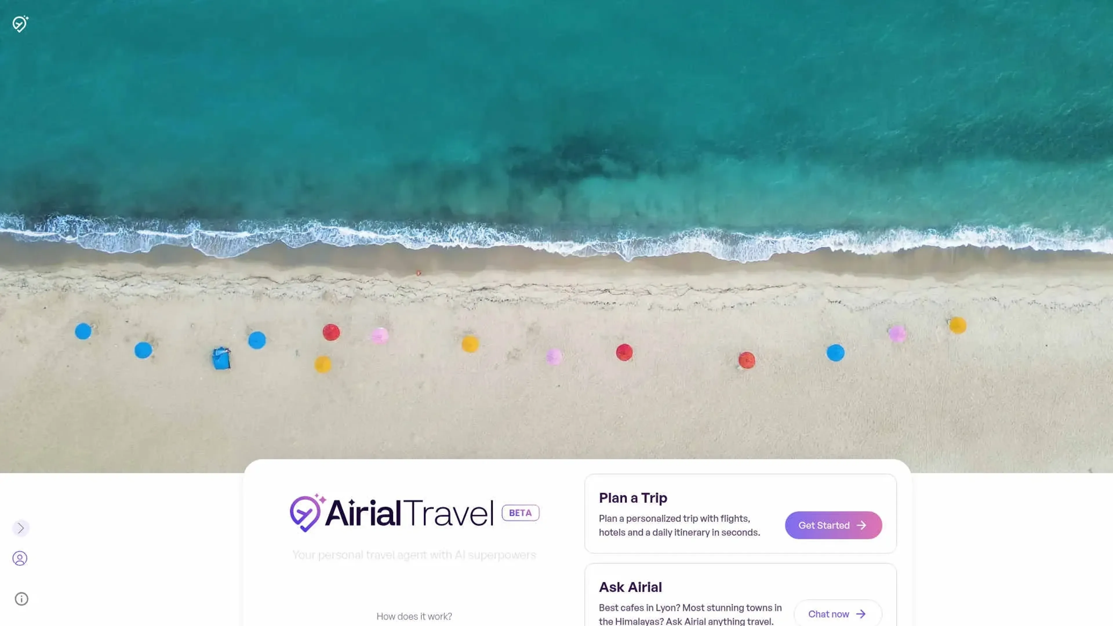 Image related to Airial, an AI tool for planning and optimizing travel experiences.