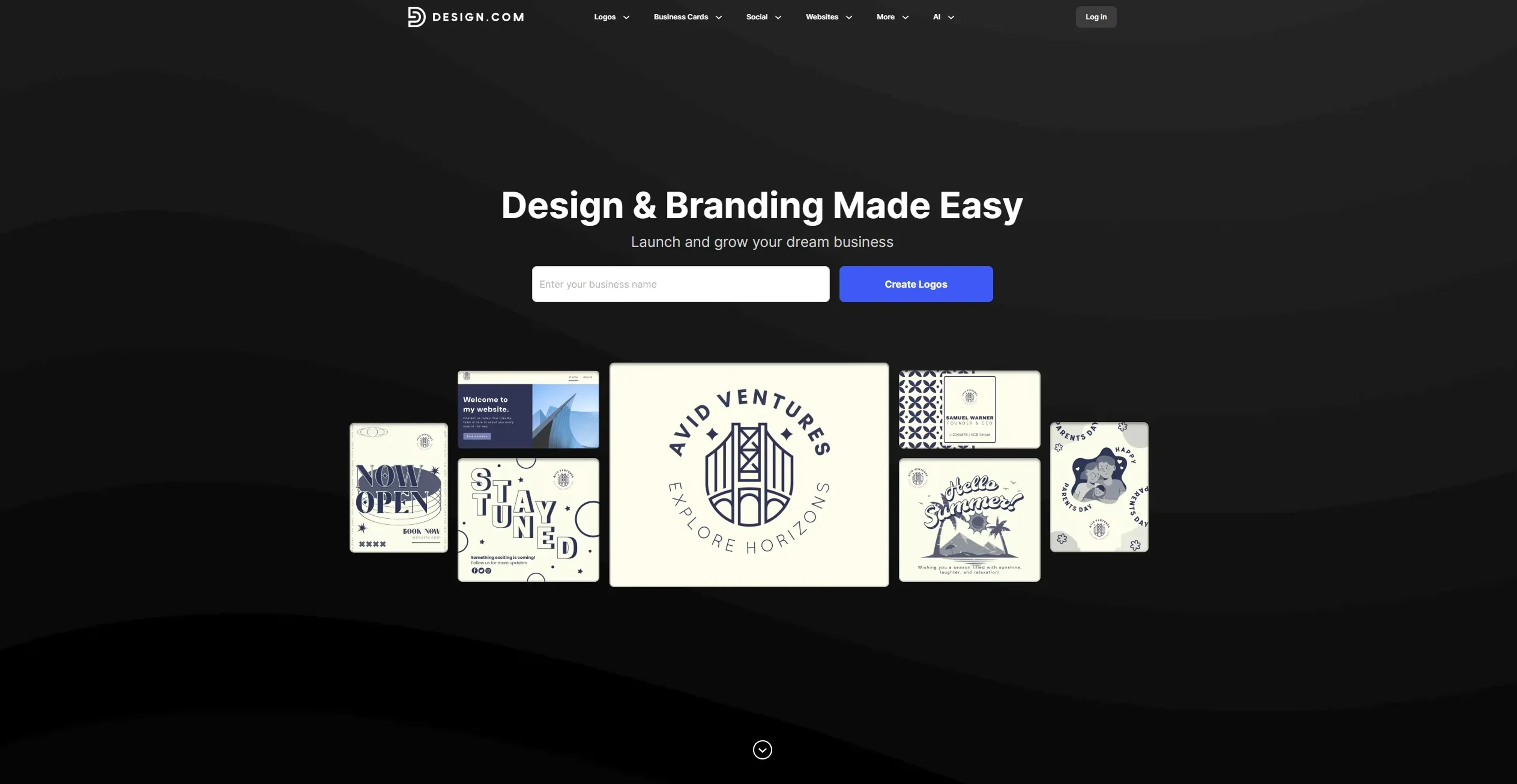 Image related to Design.com, an AI tool for generating design concepts and layouts.