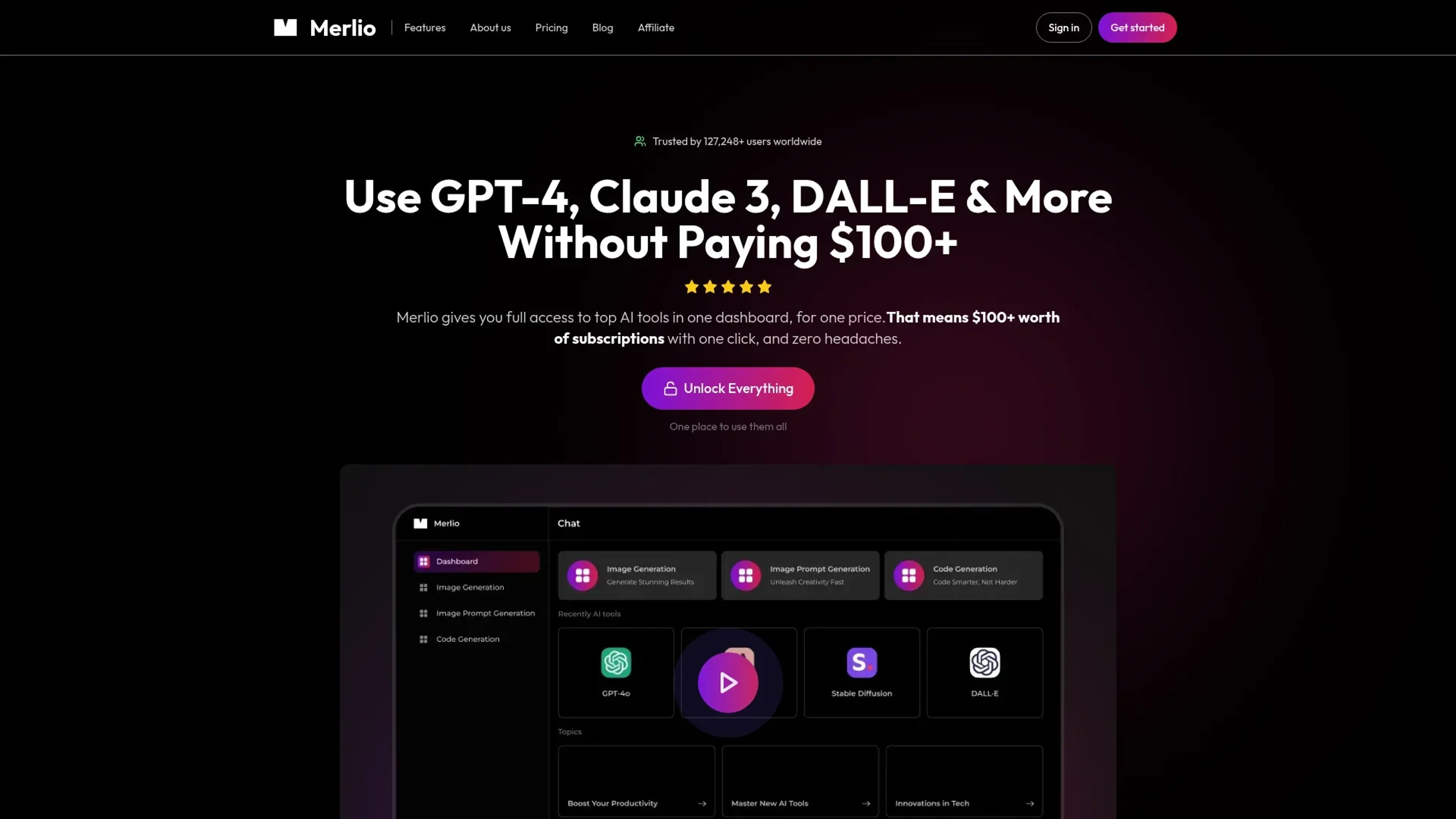 Merlio screenshot