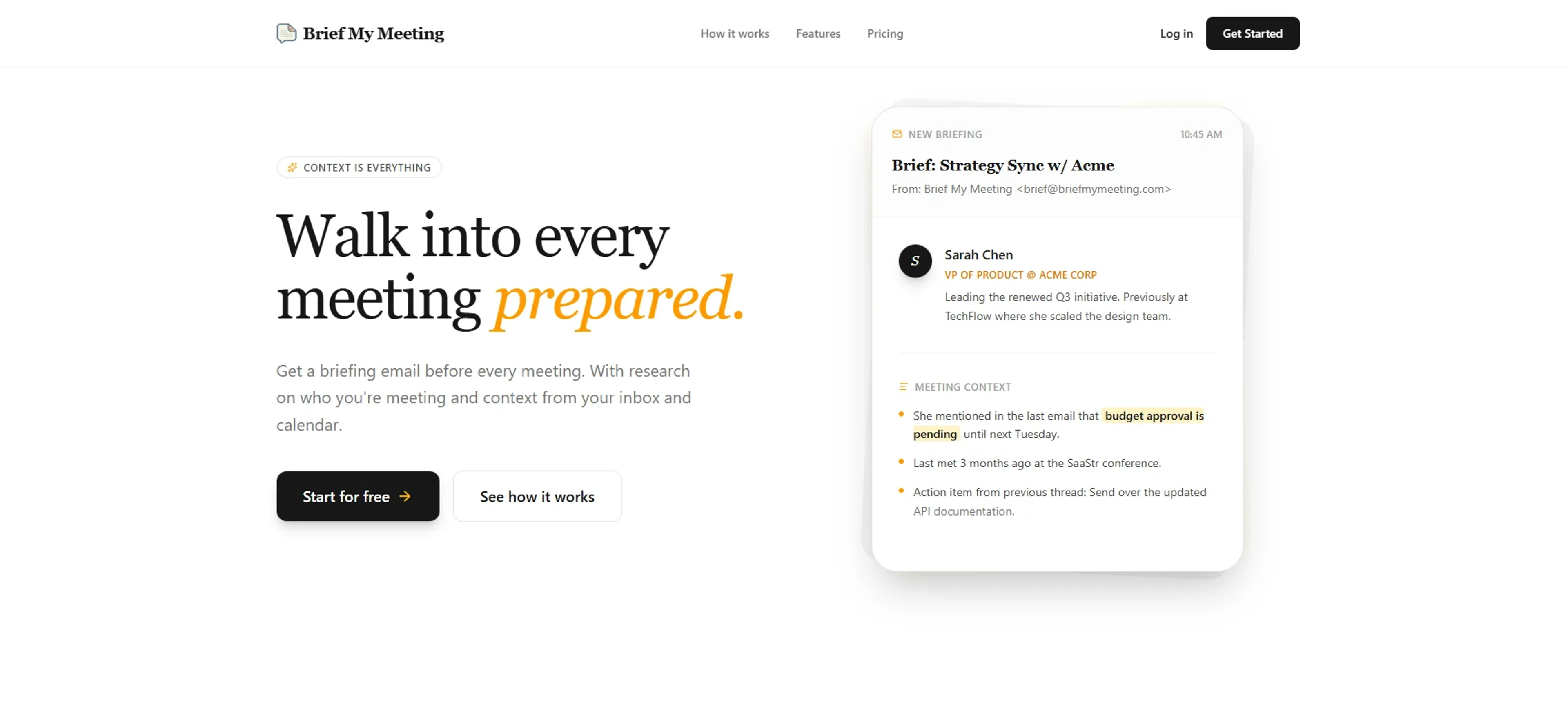 Image related to Brief My Meeting, an AI tool that acts as a personal digital assistant.