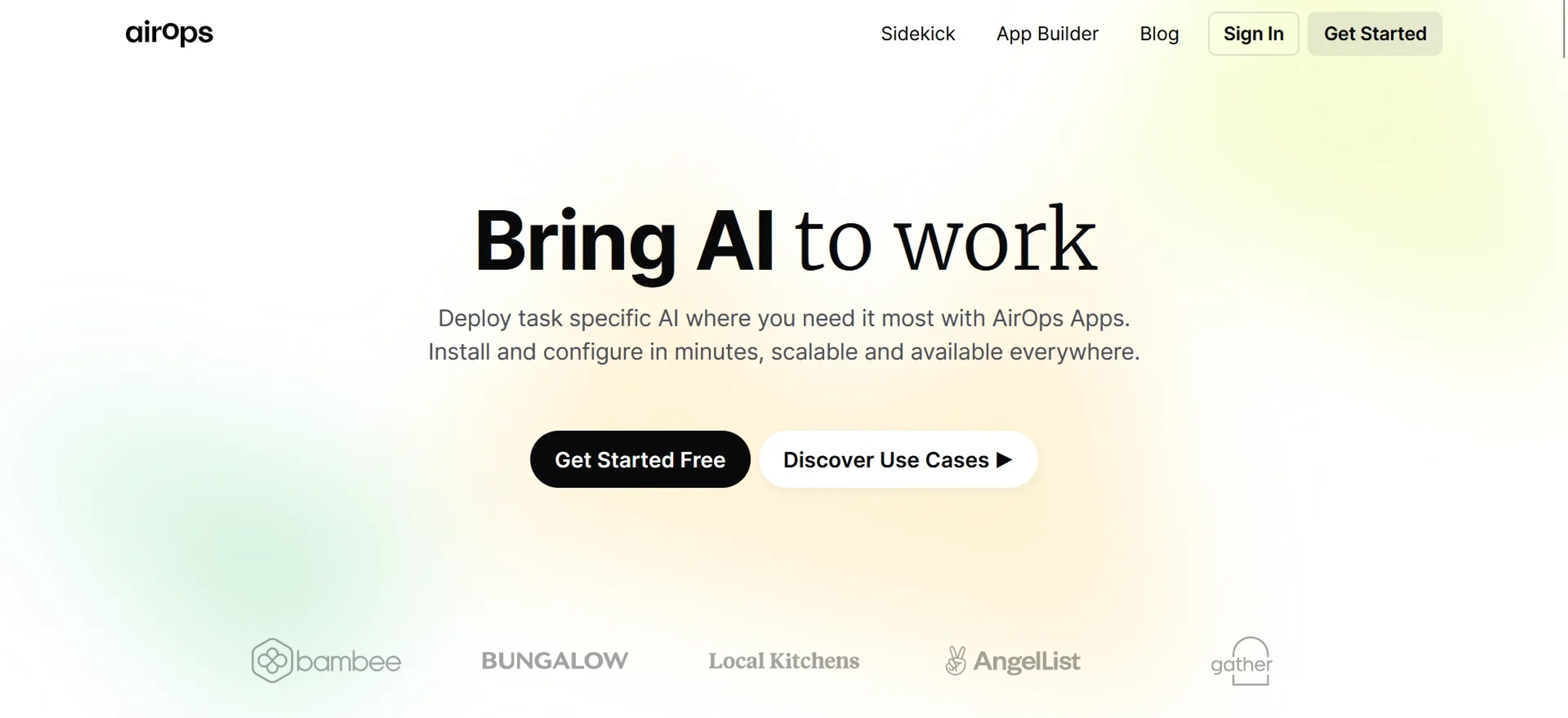 Image related to AirOps, an AI tool for managing projects and team workflows.