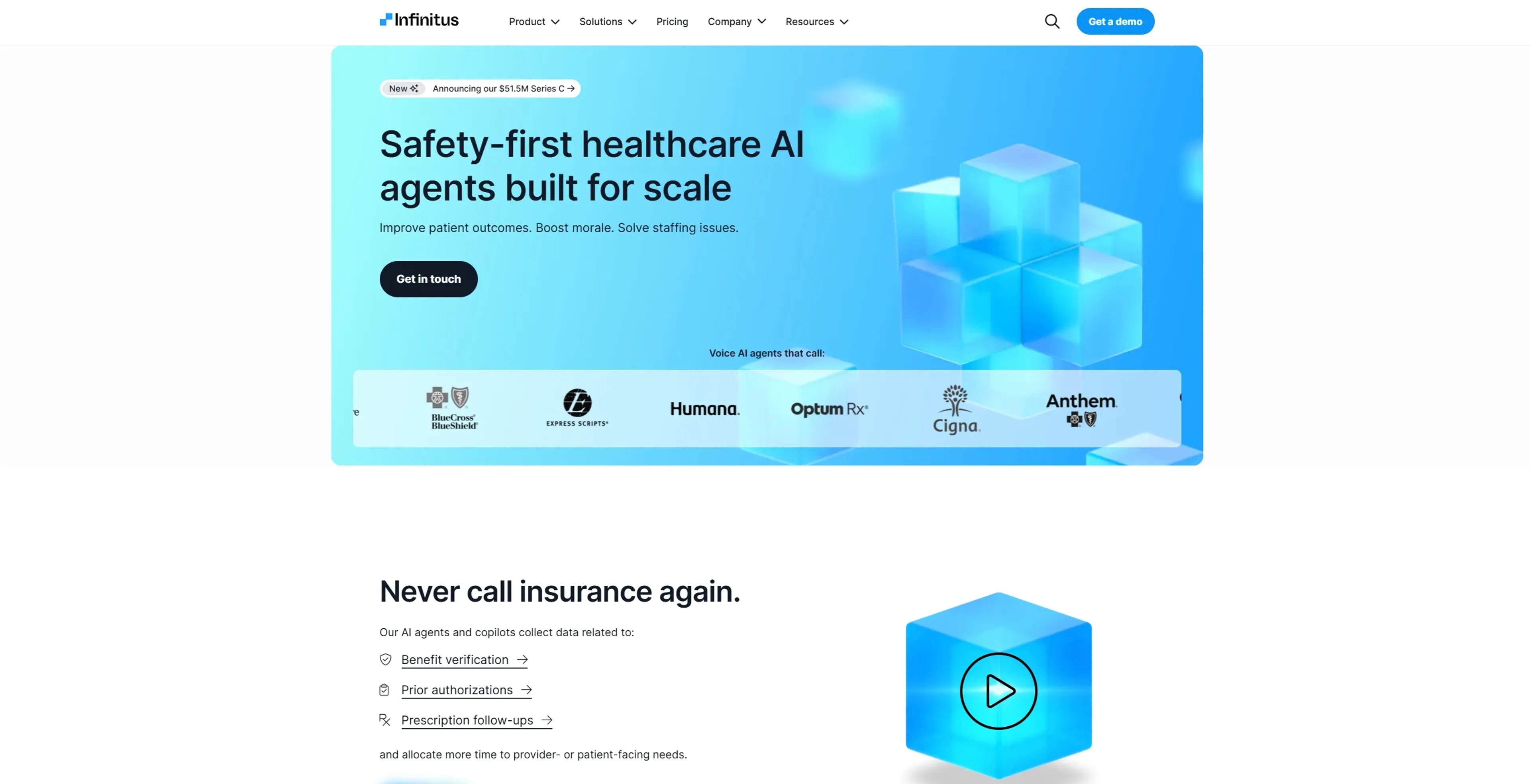 Image related to Infinitus Systems, an AI tool for health monitoring and wellness support.