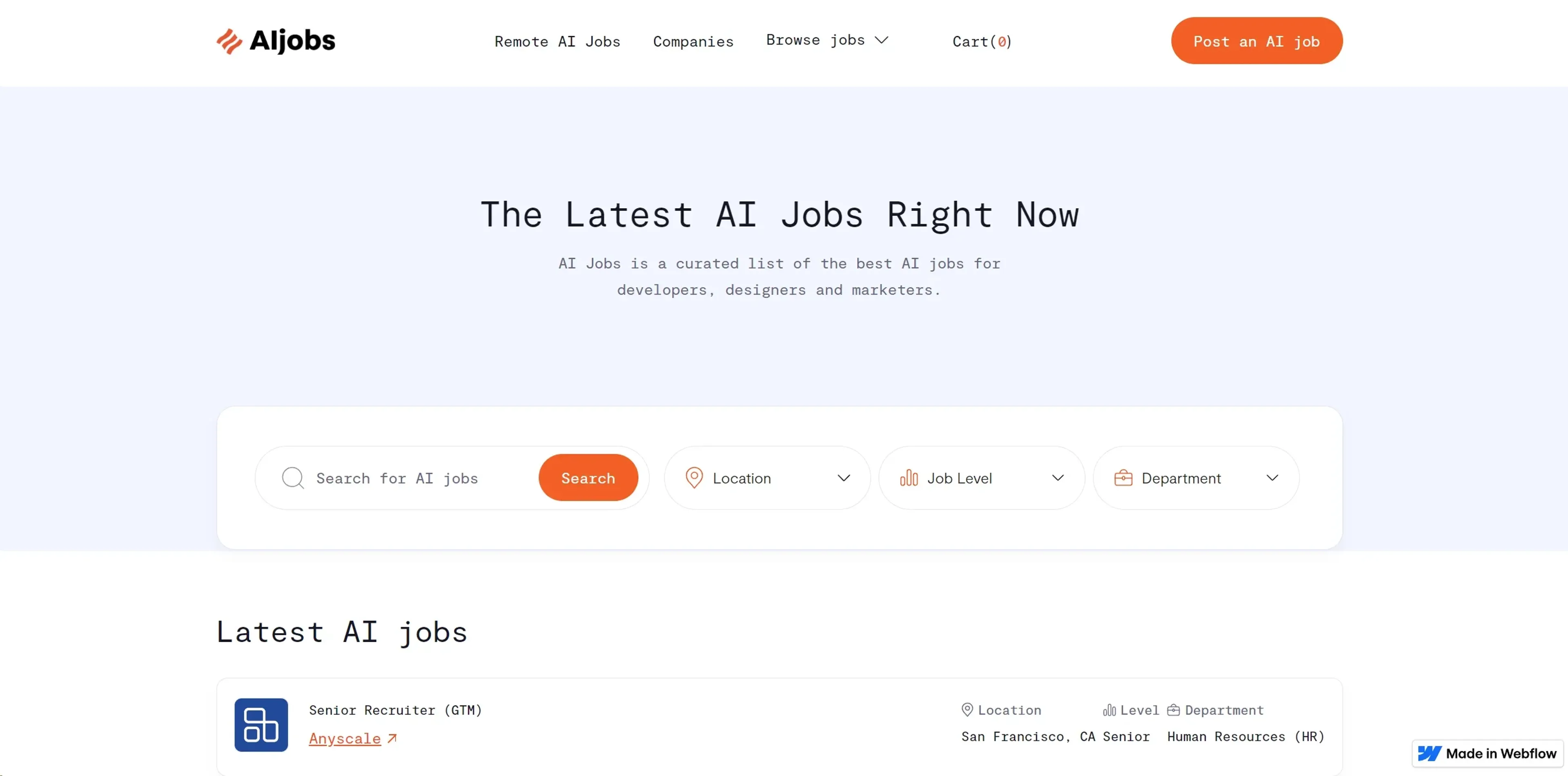 Image related to AIJobs.ai, an AI tool for HR management and recruitment.