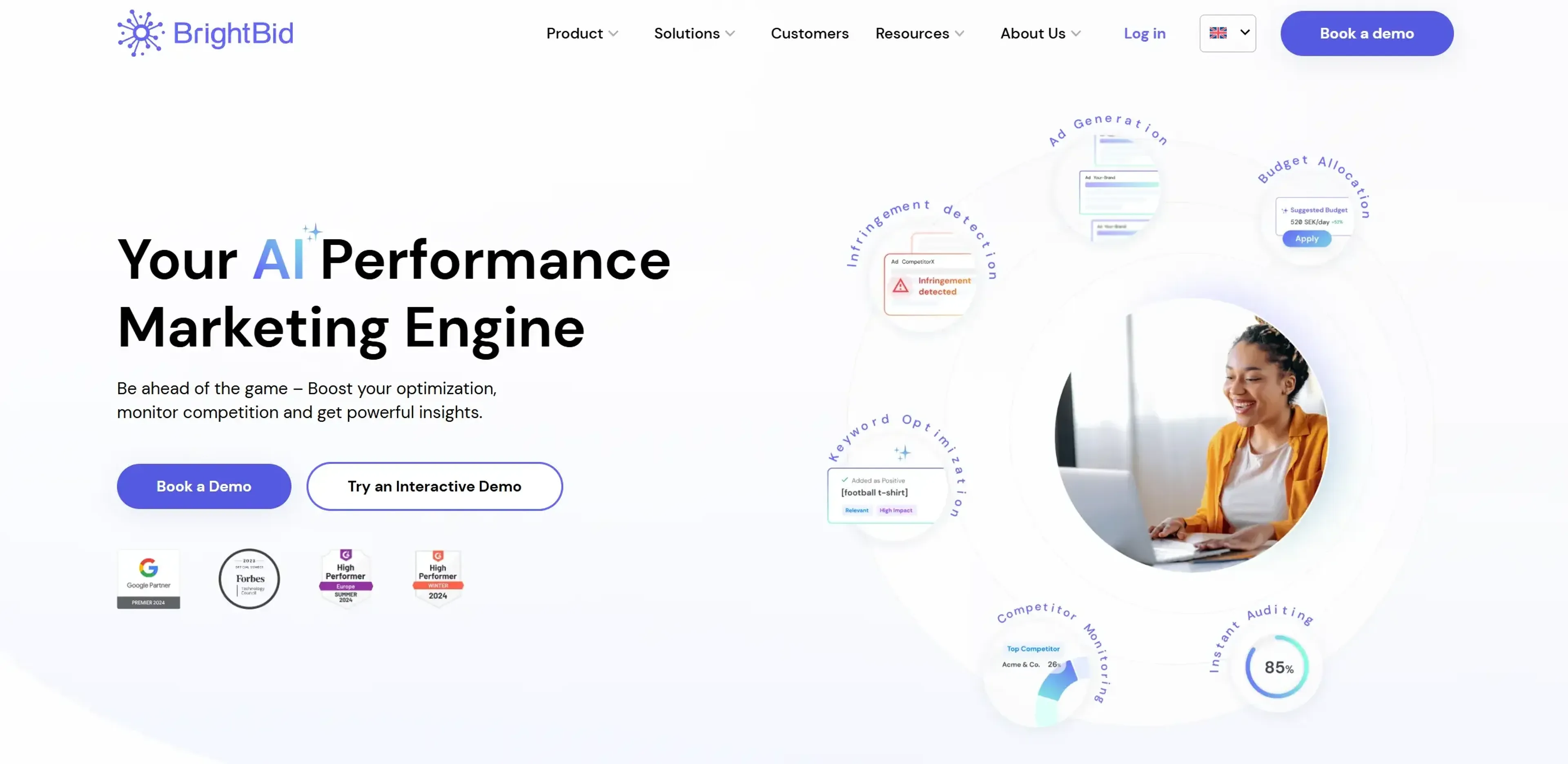 Image related to Brightbid, an AI tool for automating and optimizing marketing tasks.