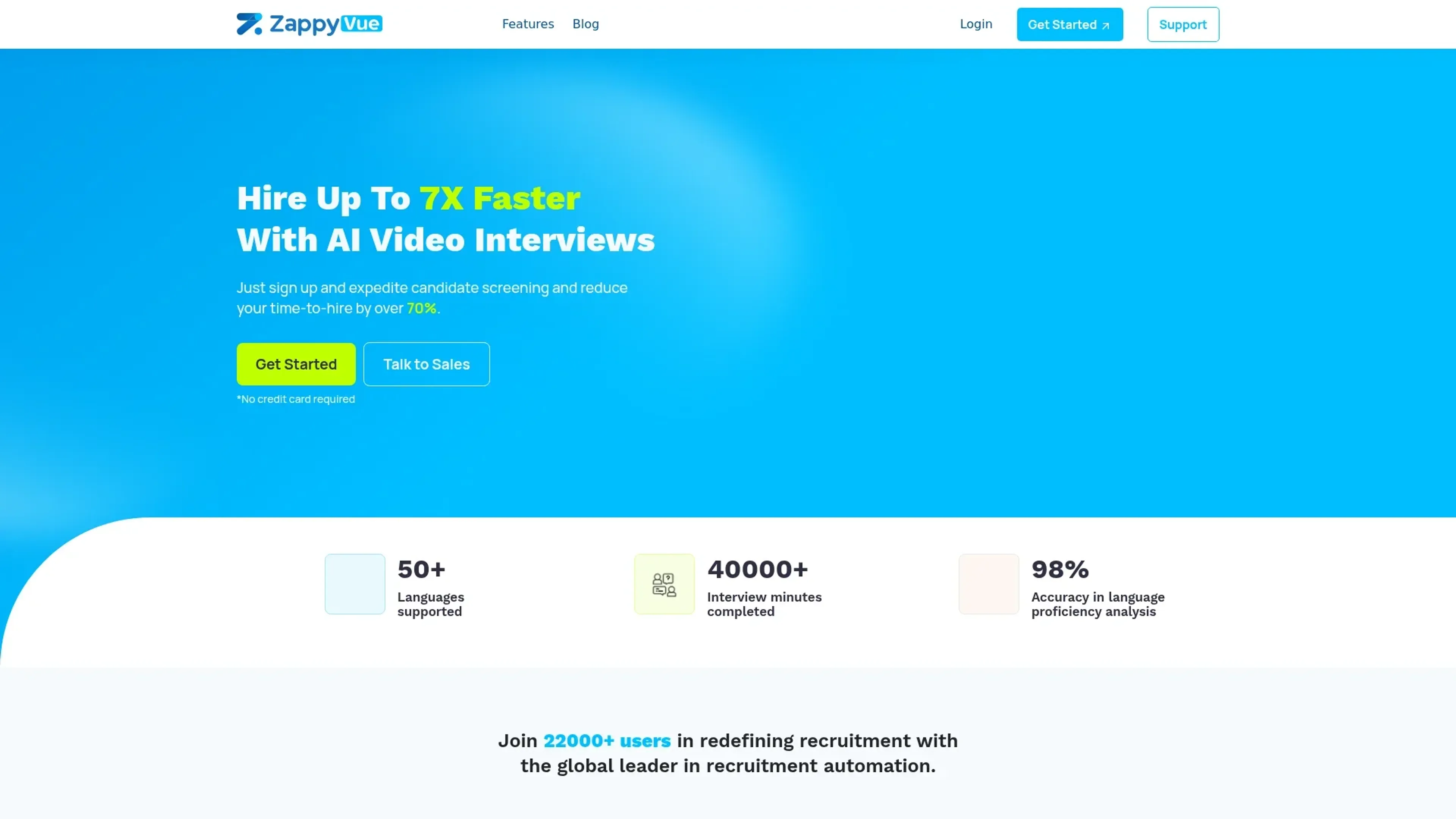 Image related to ZappyVue, an AI tool for HR management and recruitment.