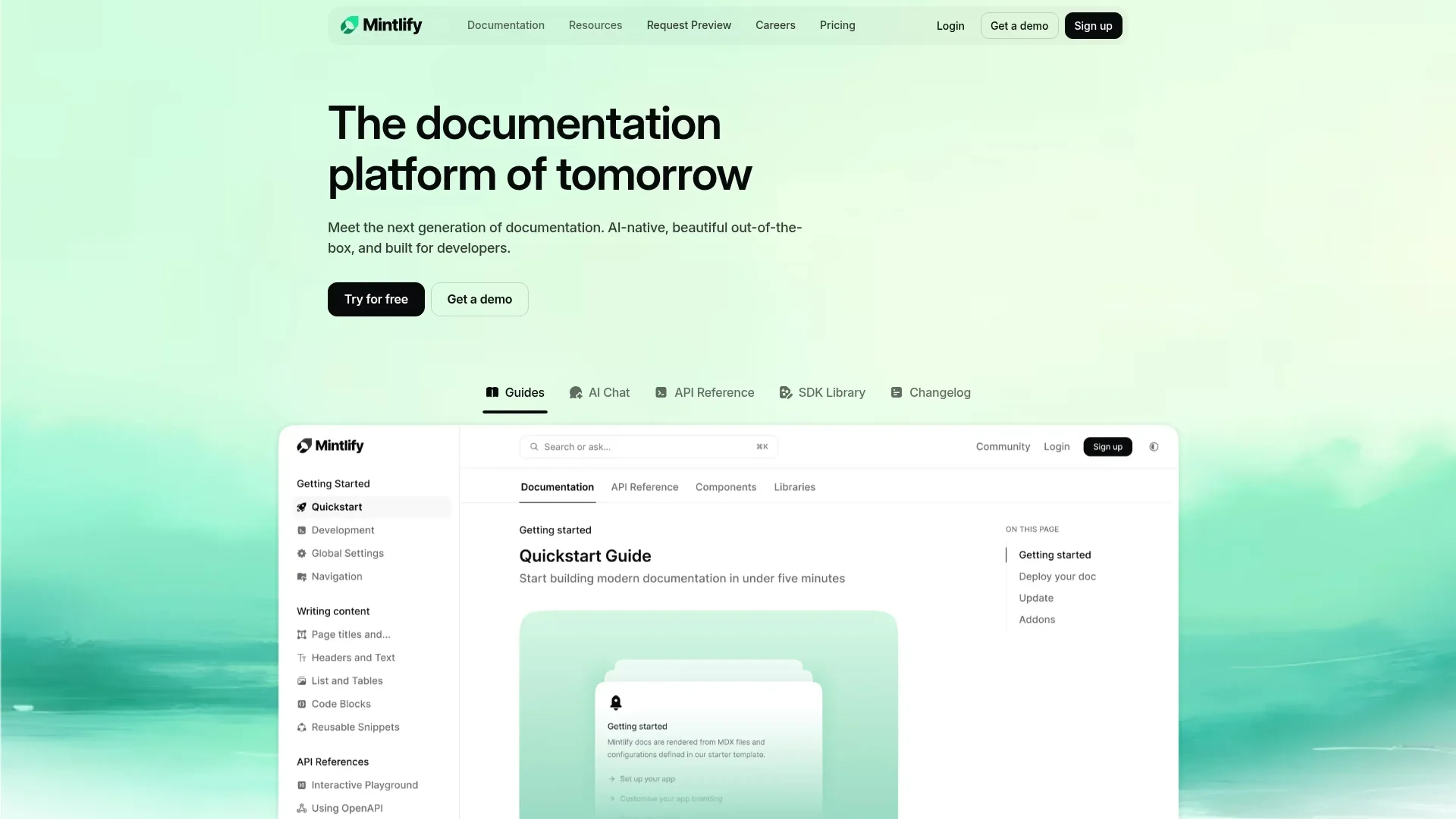Image related to Mintlify, an AI tool that acts as a personal digital assistant.