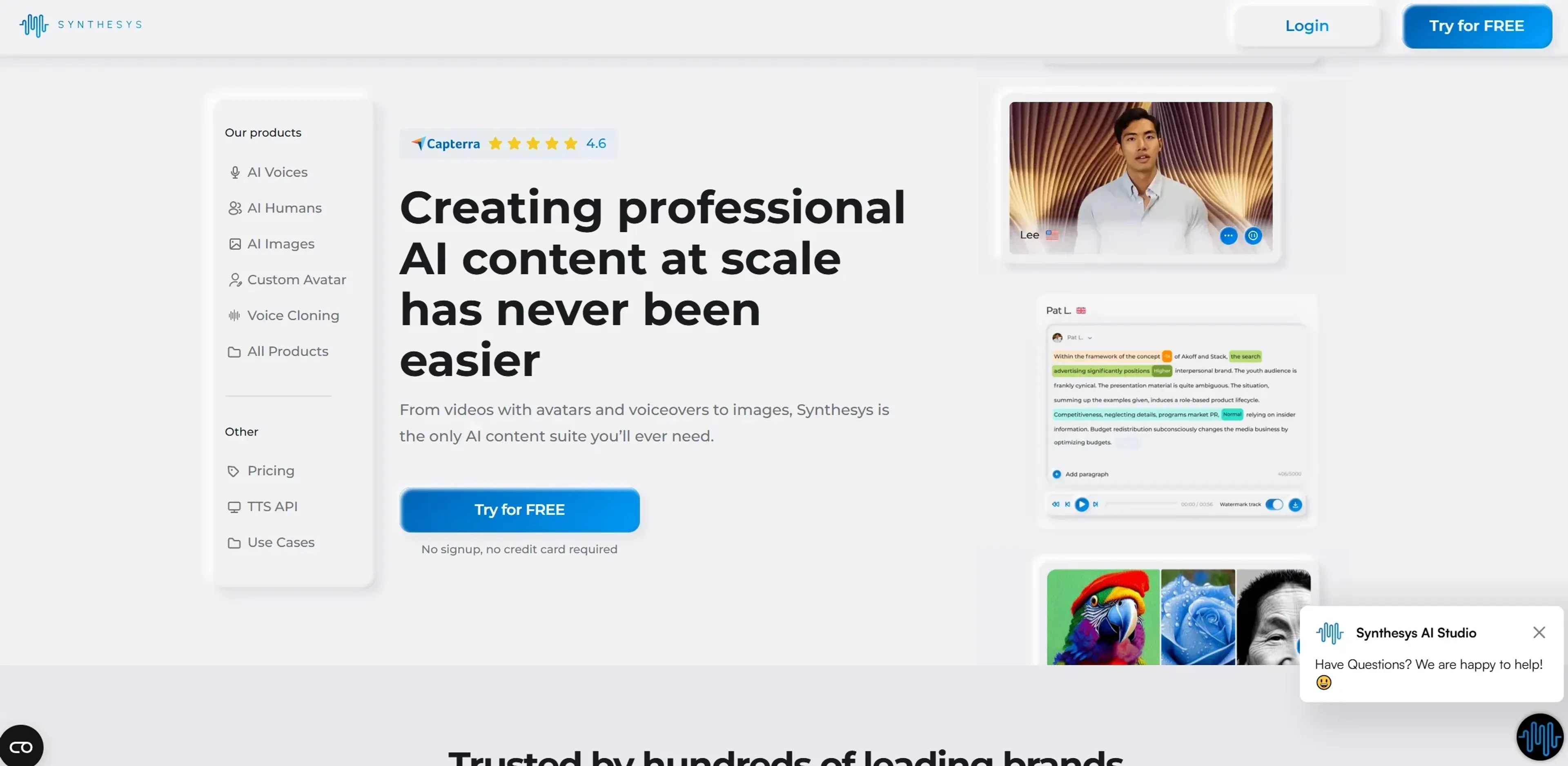 Image related to Synthesys Studio, an AI tool for generating realistic videos.
