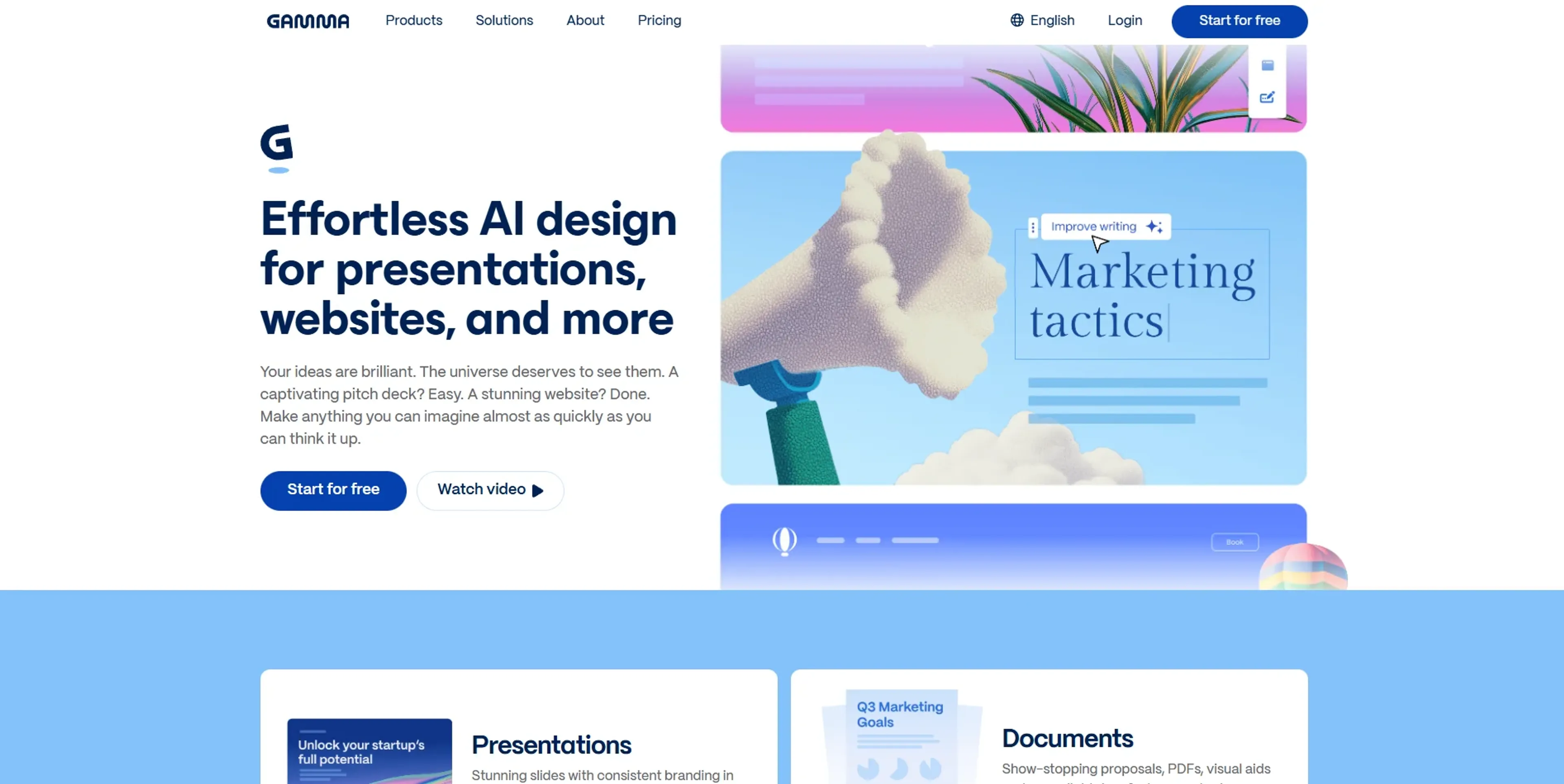 Image related to Gamma, an AI tool for creating professional presentations.