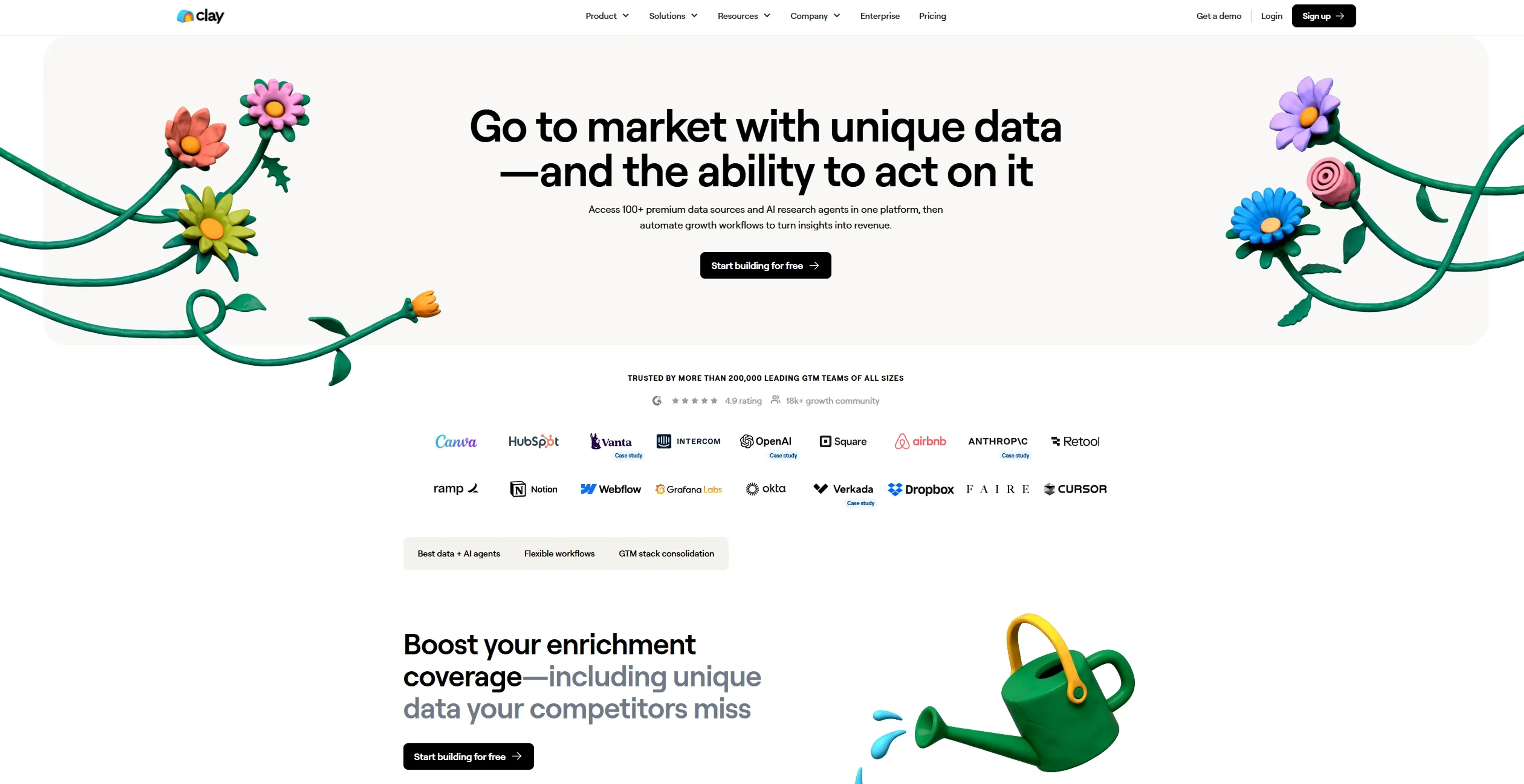 Image related to Clay, an AI tool for automating and optimizing marketing tasks.