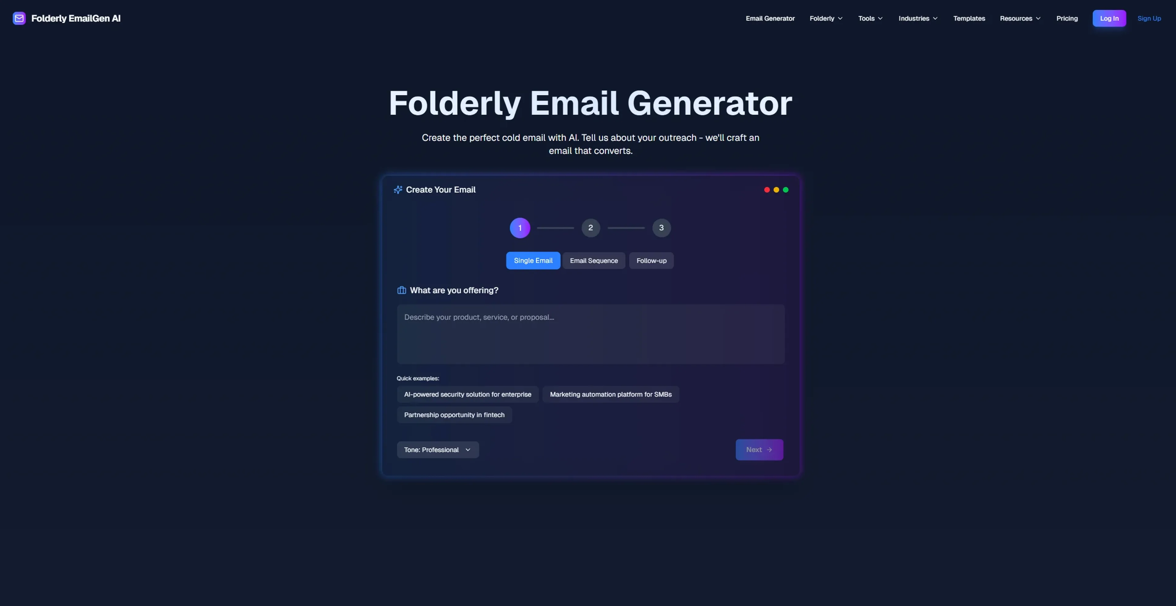 Image related to Folderly EmailGen AI, an AI tool for managing and writing emails efficiently.