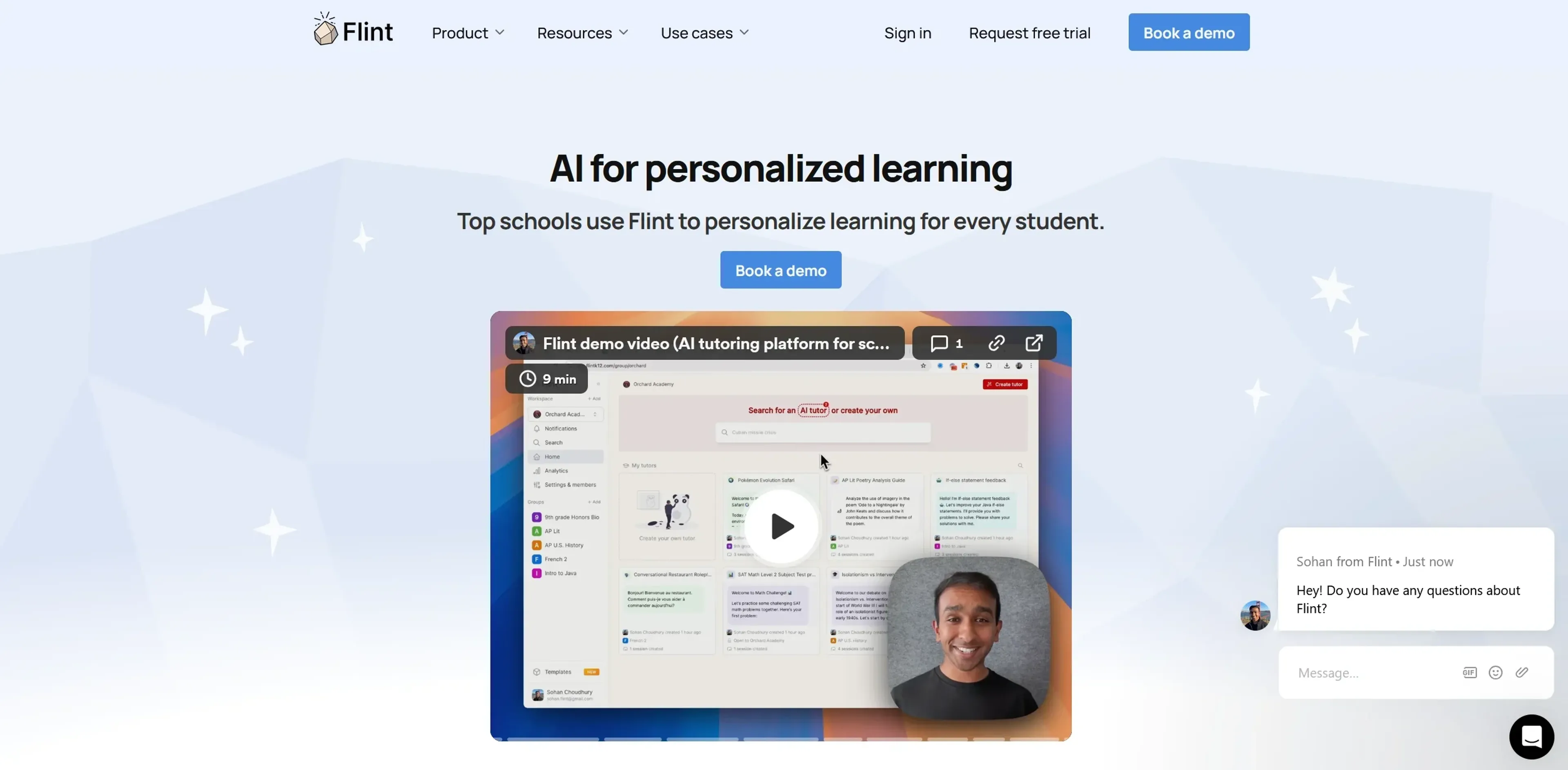 Image related to Flint, an AI tool for learning and teaching support.