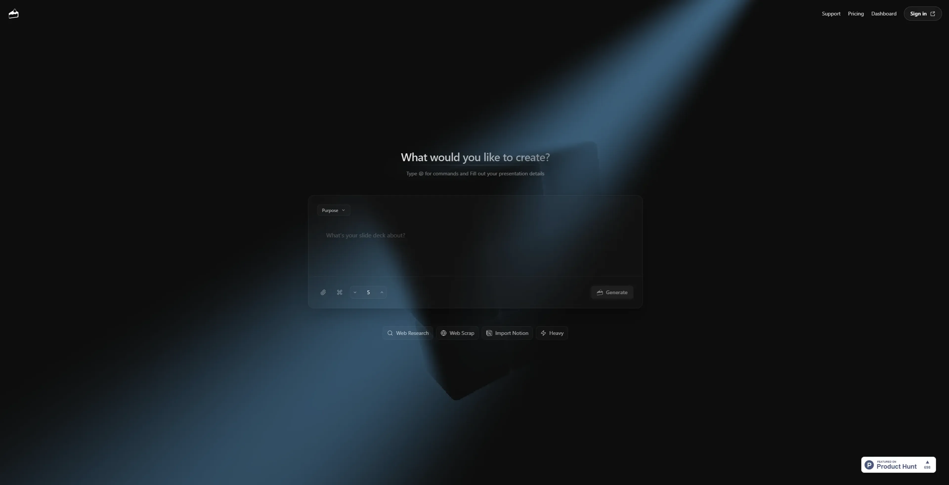 Image related to Snapdeck, an AI tool for creating professional presentations.