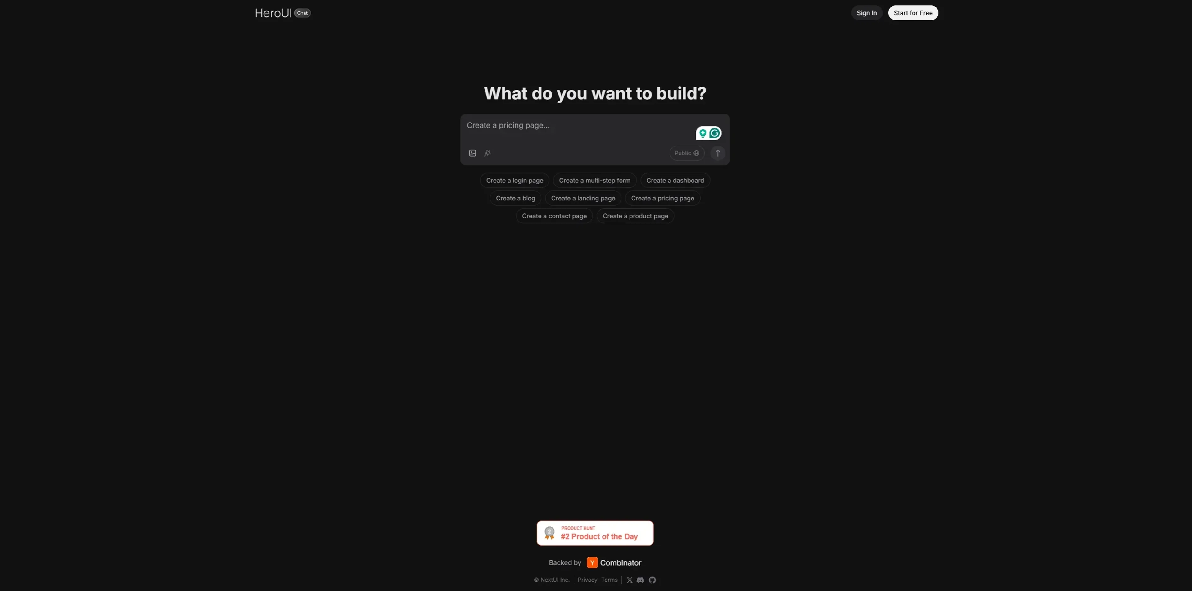 Image related to HeroUI Chat, an AI tool for assisting with programming and code generation.