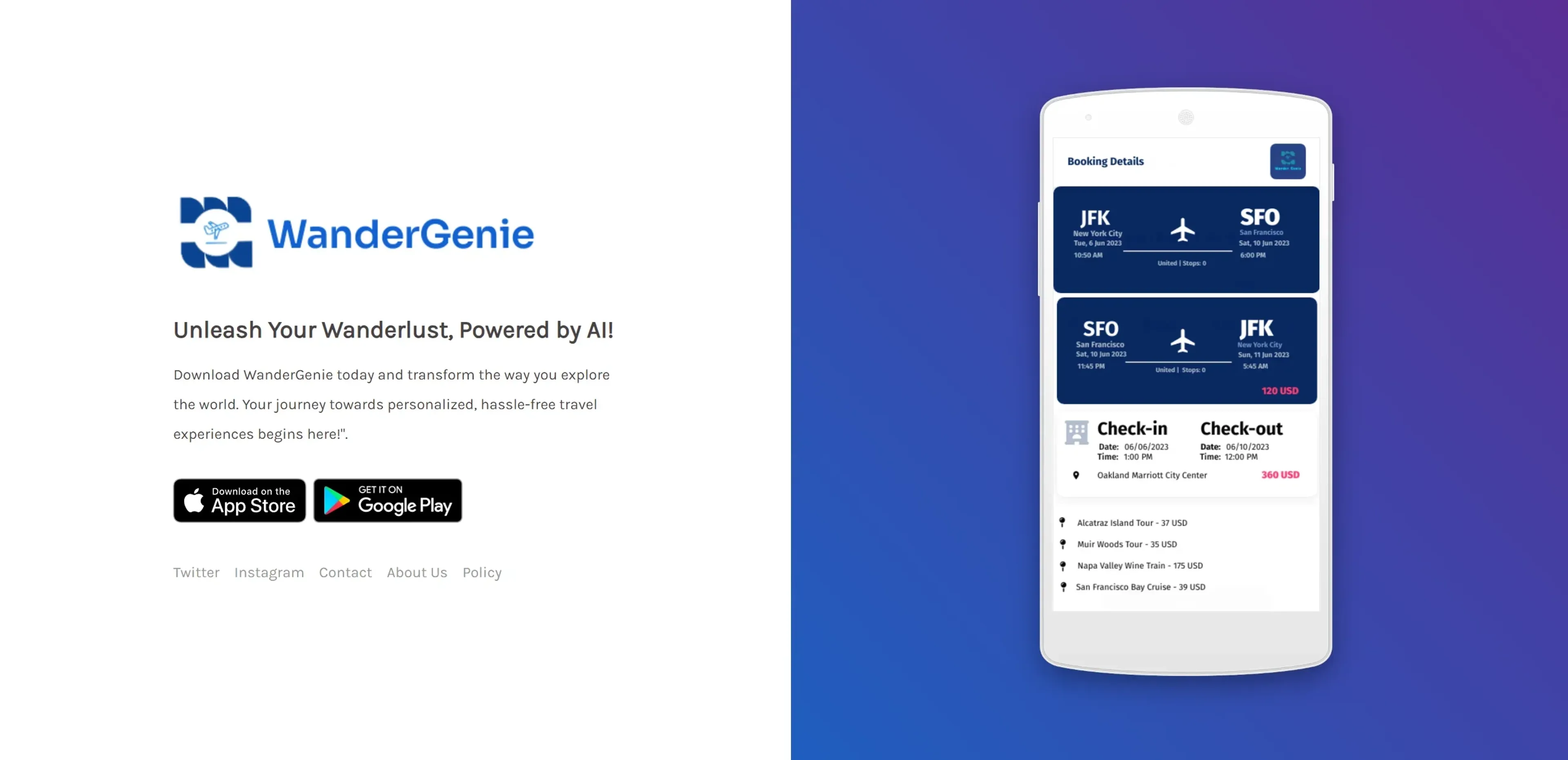 Image related to WanderGenie, an AI tool for planning and optimizing travel experiences.