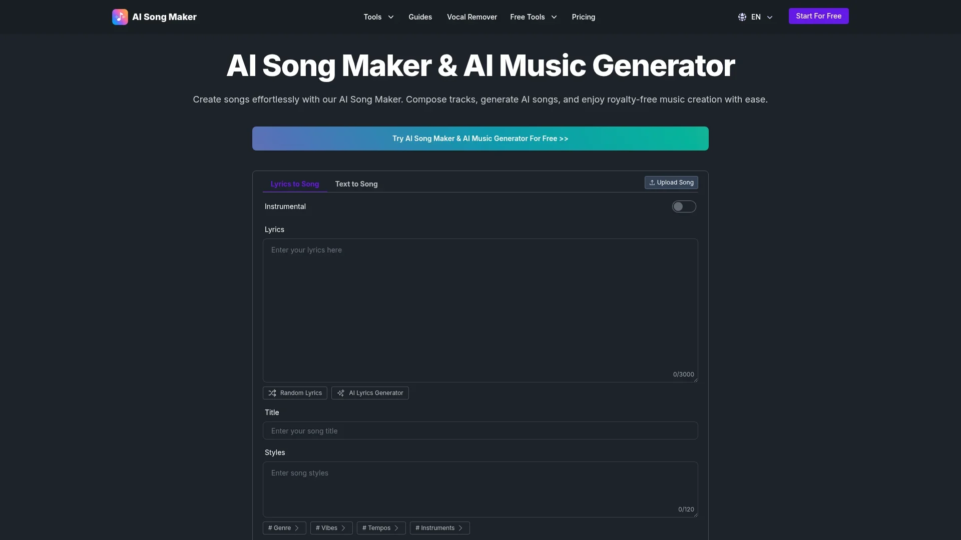 AI Song Maker manual_2 screenshot