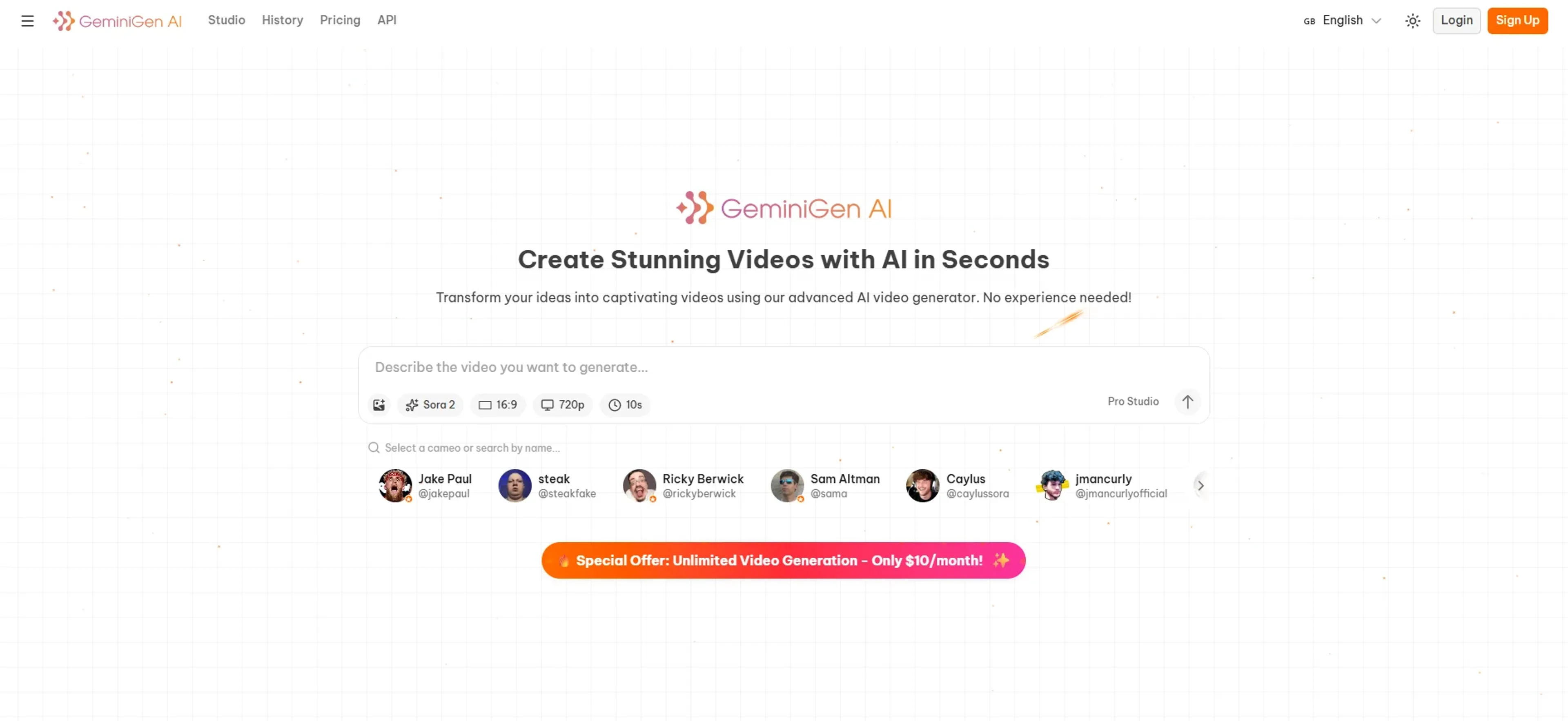 Image related to GeminiGen AI, an AI tool for generating realistic videos.