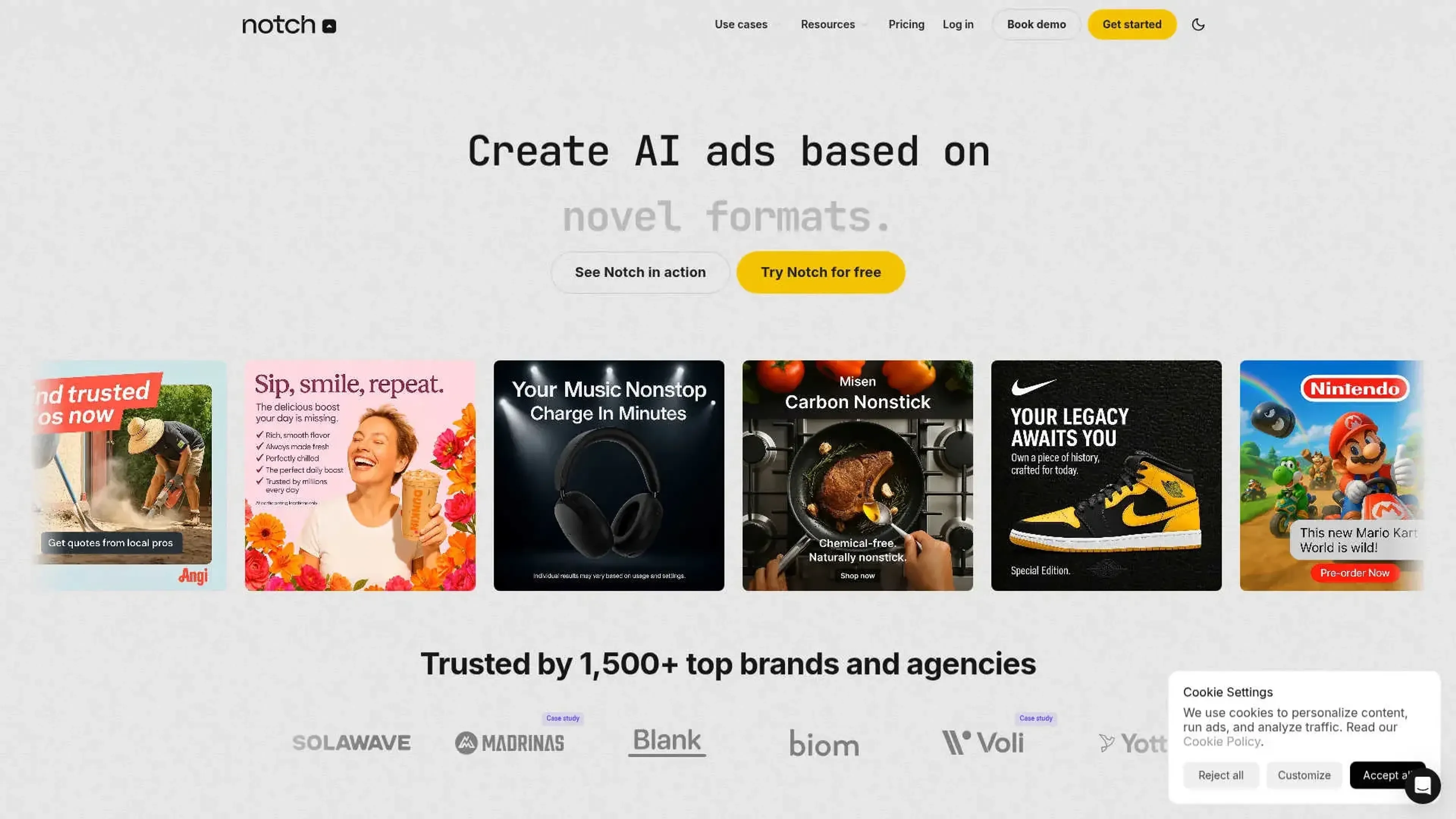 Image related to Notch, an AI tool for automating and optimizing marketing tasks.