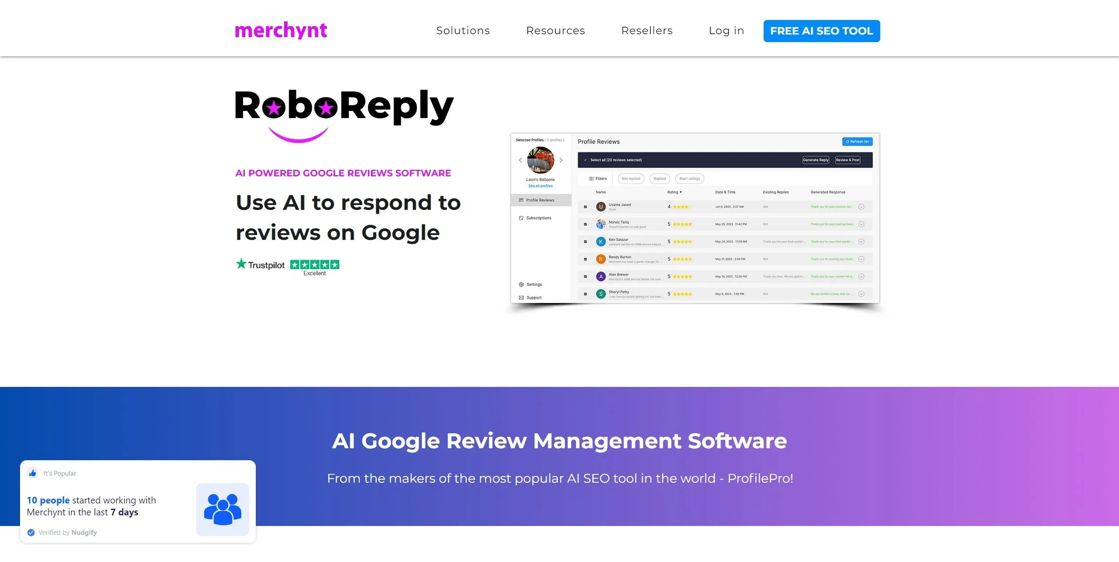Image related to RoboReply, an AI tool for improving search engine optimization.