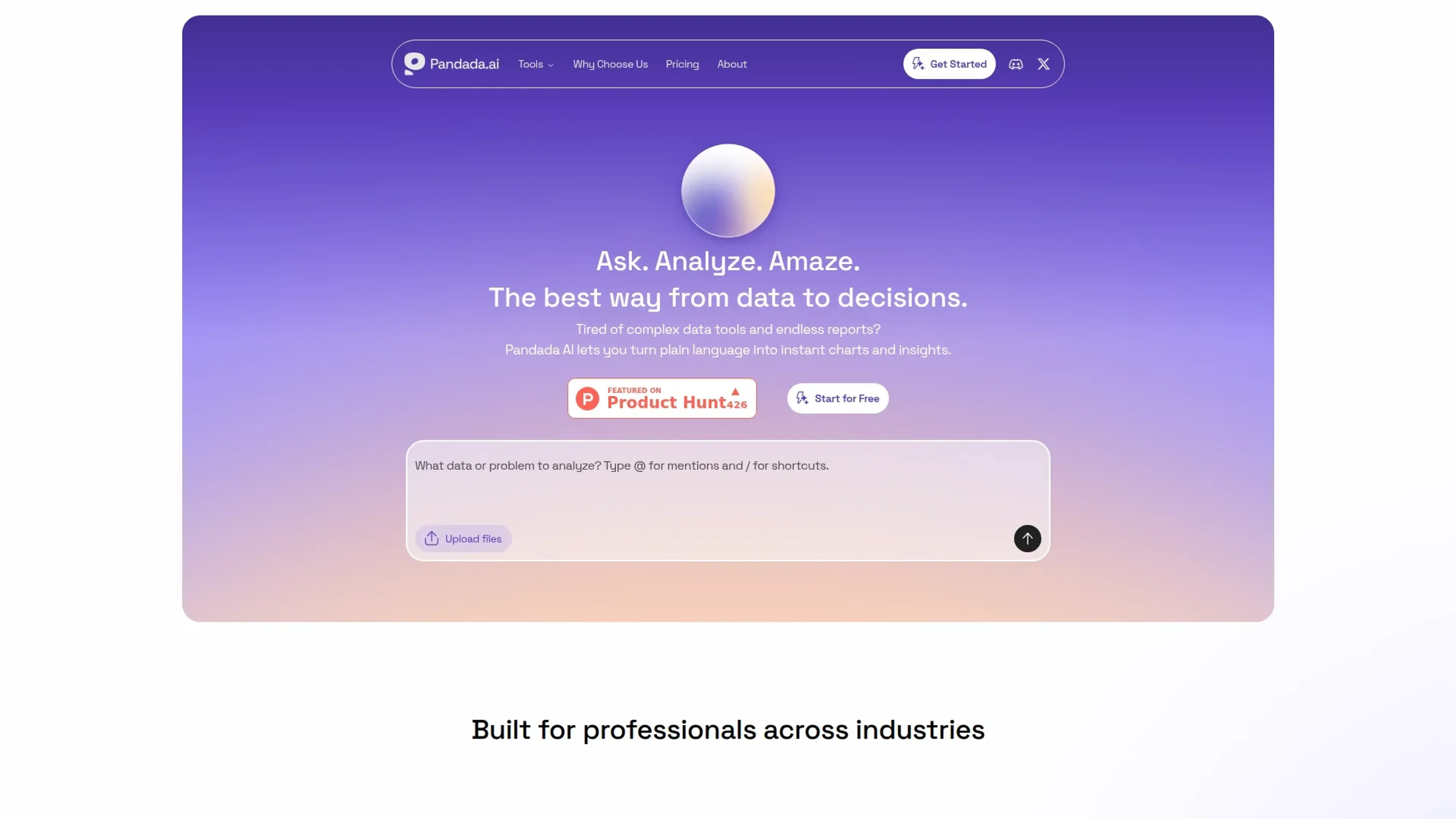 Image related to Pandada AI, an AI tool for creating professional presentations.