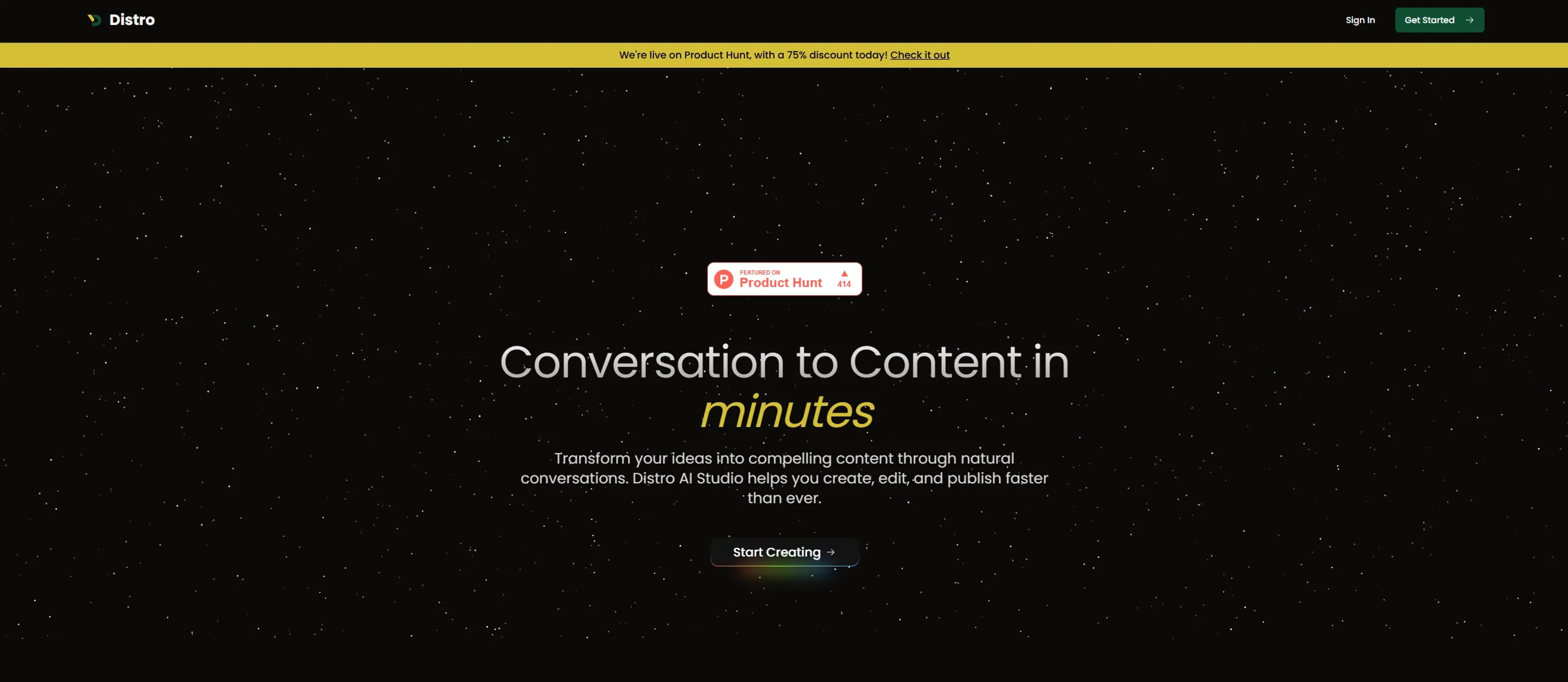 Image related to Distro, an AI tool for managing and creating social media content.