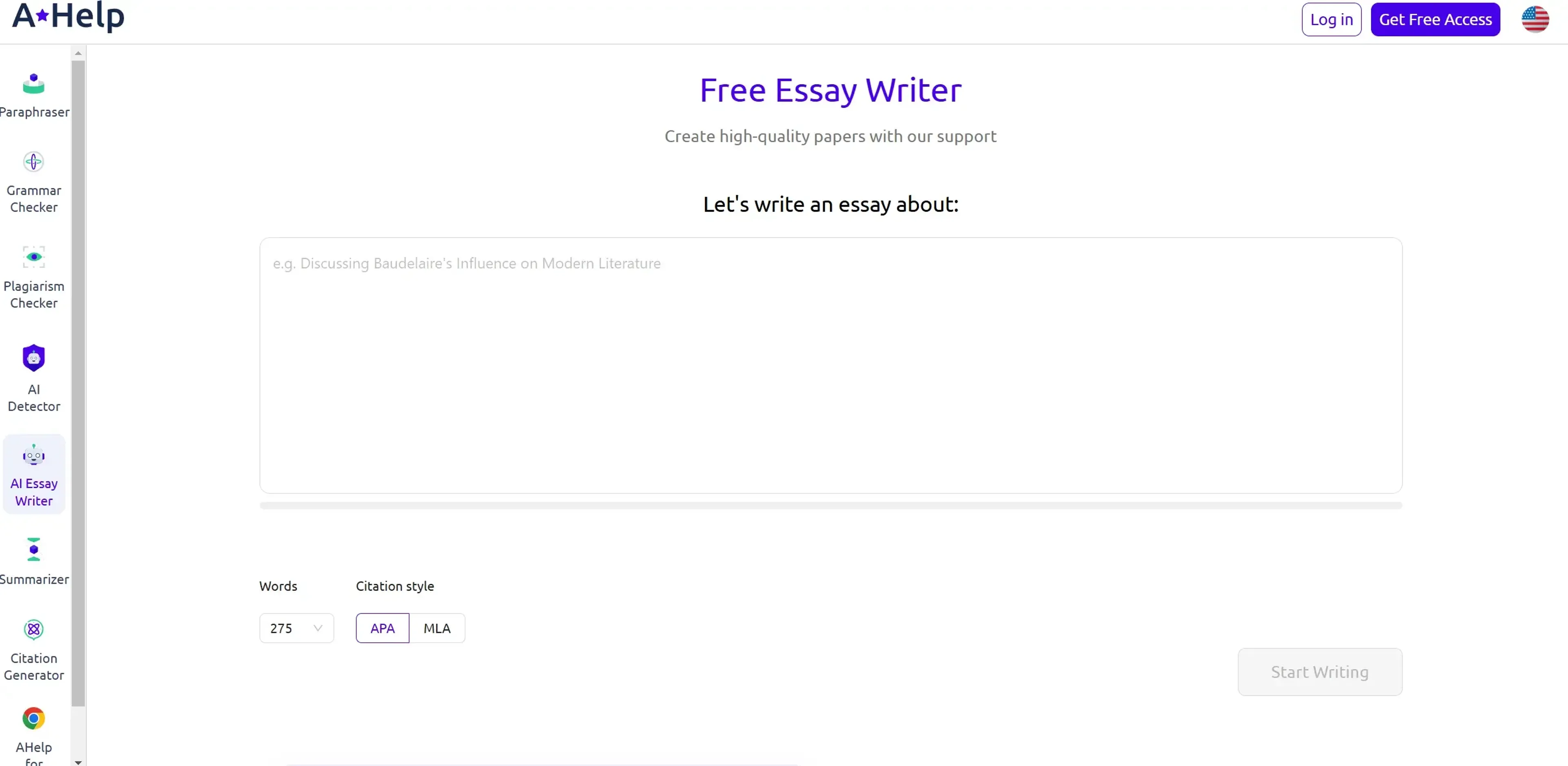 Image related to Free AI Essay Writer, an AI tool for assisting with writing and content creation.