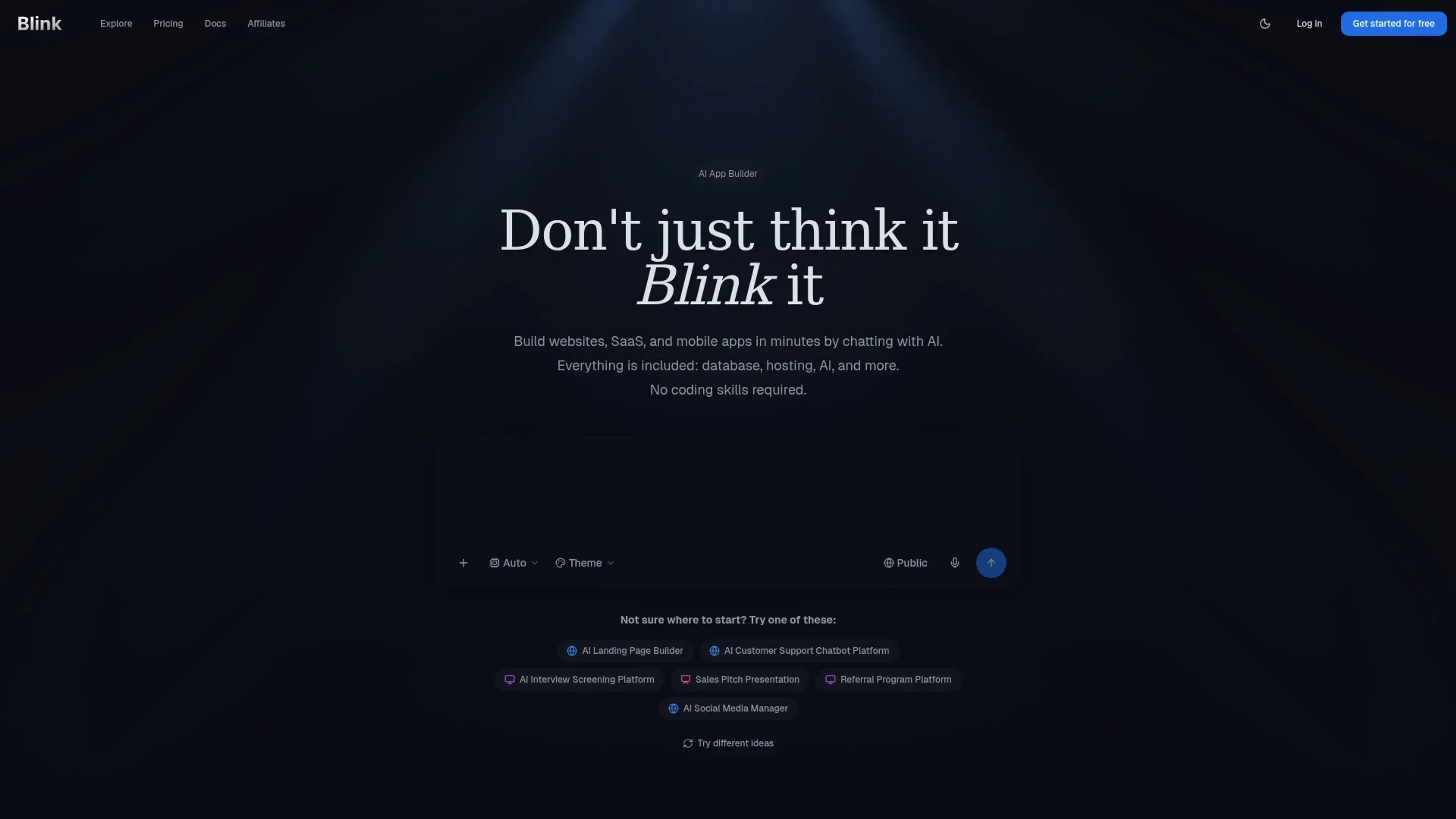 Image related to Blink, an AI tool for assisting with programming and code generation.